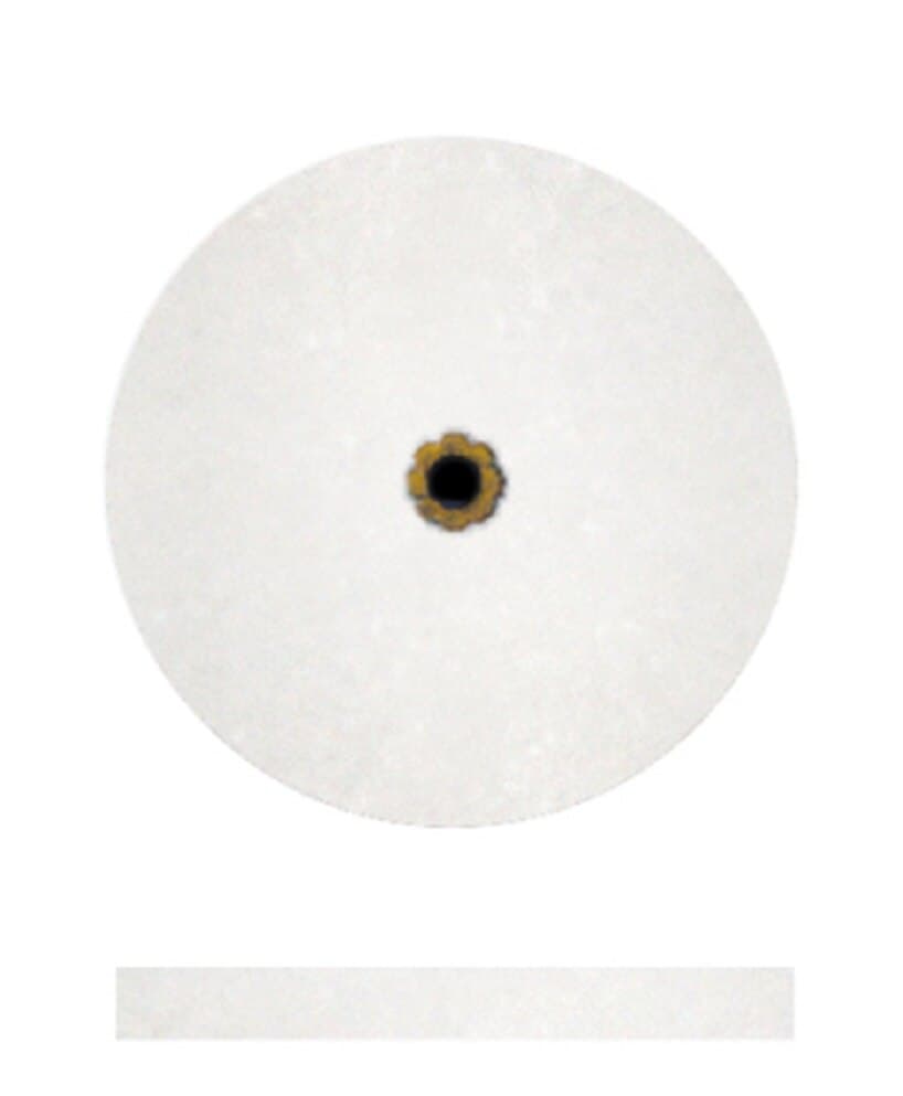 Dedeco Koolies White #6 Grinding Wheel, Fine Aluminum Oxide, 7/8" x 3/32", 50/Box thumbnail 4