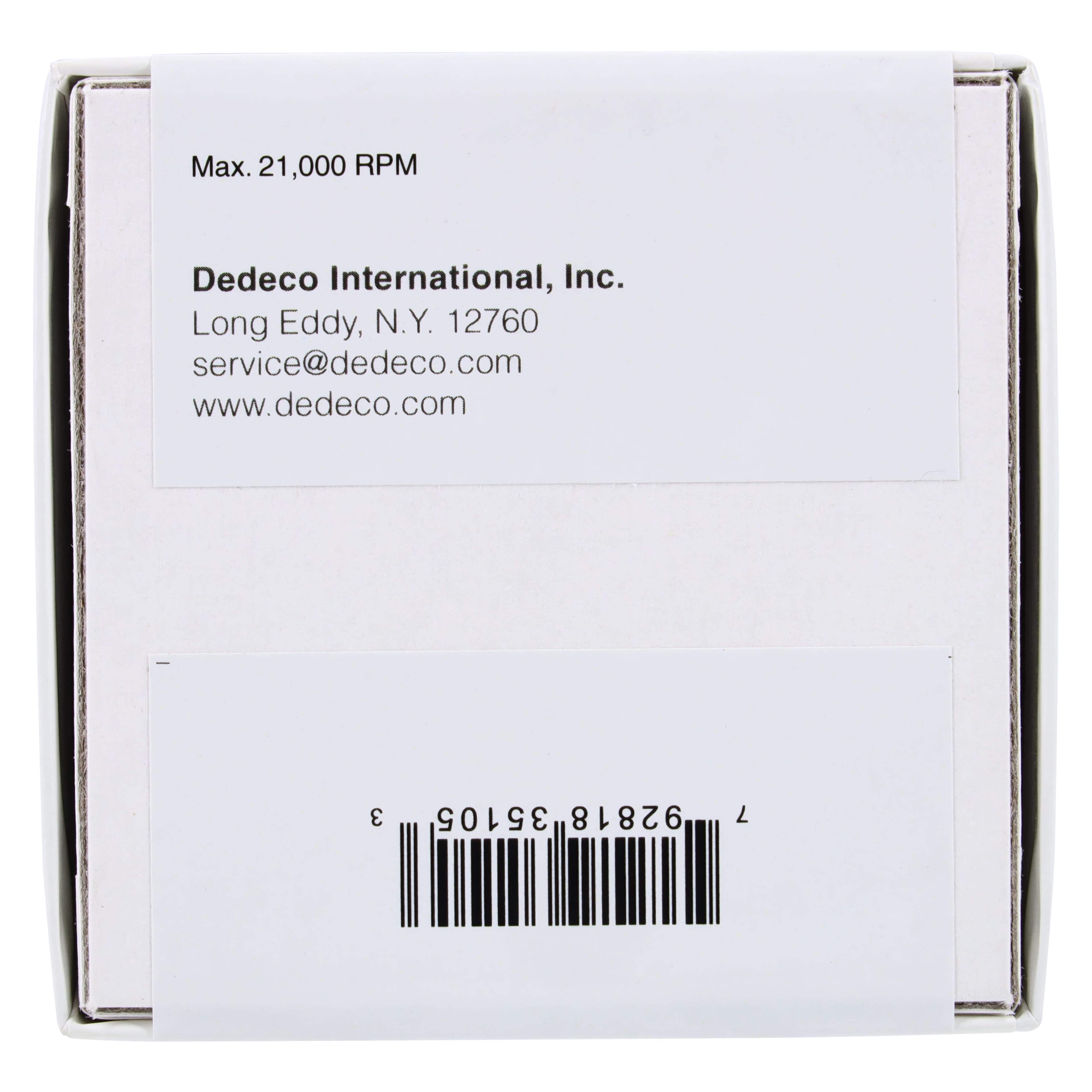 Dedeco Acrylic HP Trimmers, White, Shape #5, Medium Grit, 3/32" (2.35mm) Shank, 5/Box, 5105 thumbnail 2