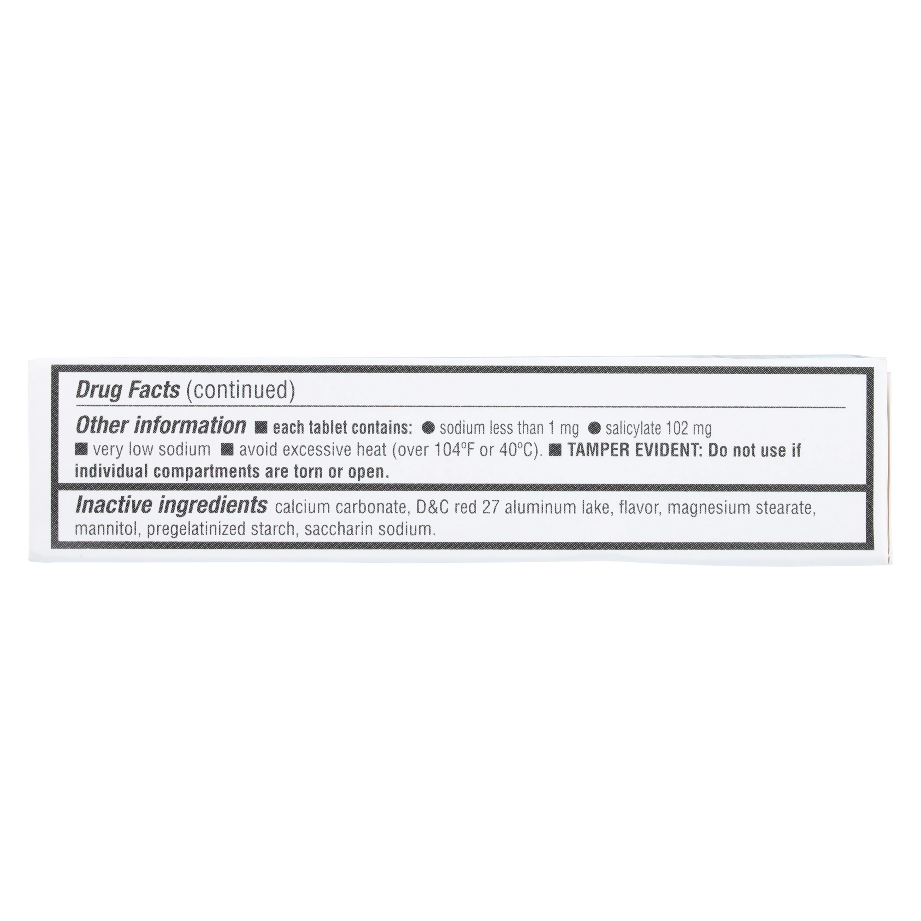 Pink Bismuth Chewable Tablets, Major Pharmaceuticals, 30/Bottle thumbnail 5