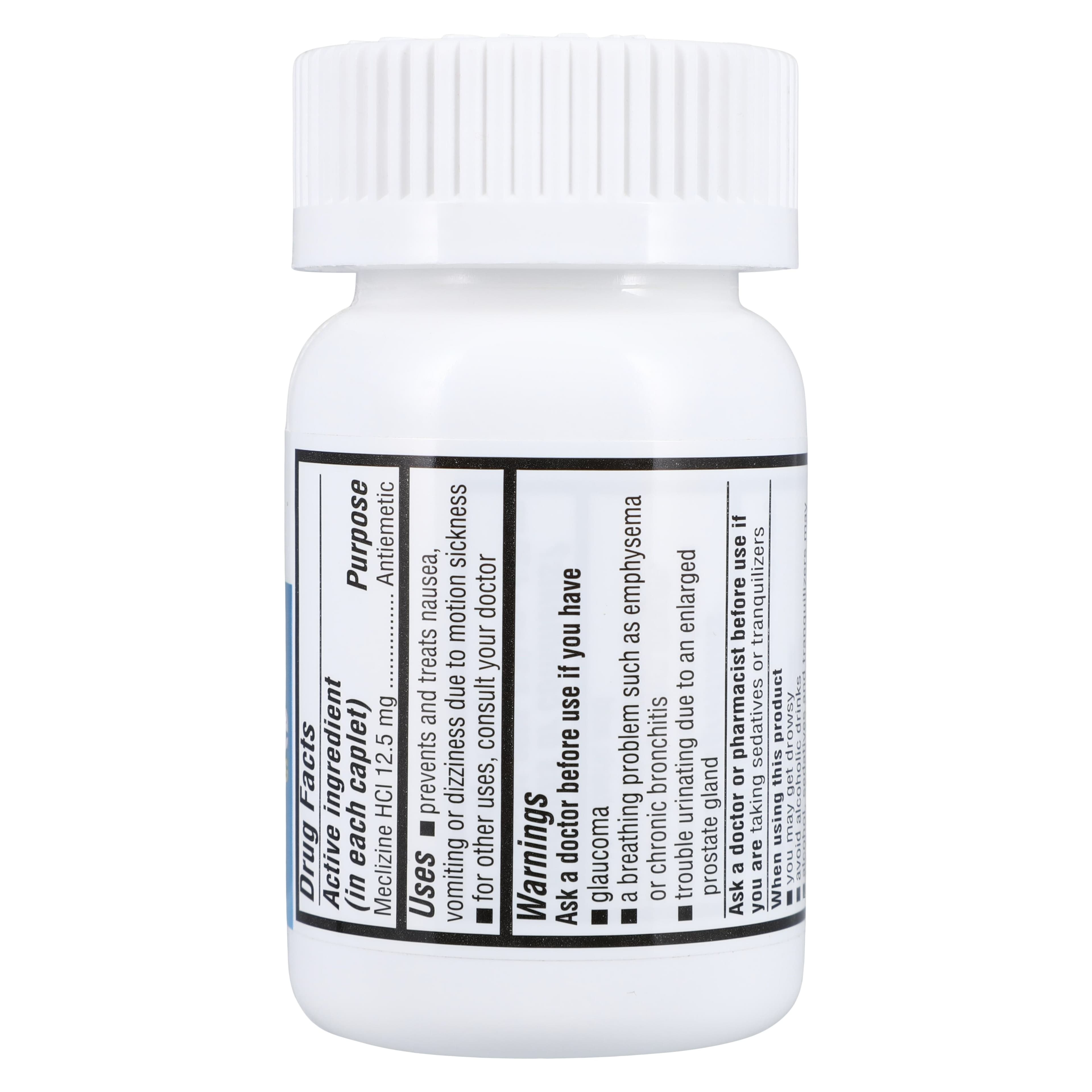 Meclizine HCl Tablets 12.5 mg, 100 Count Bottle thumbnail 2