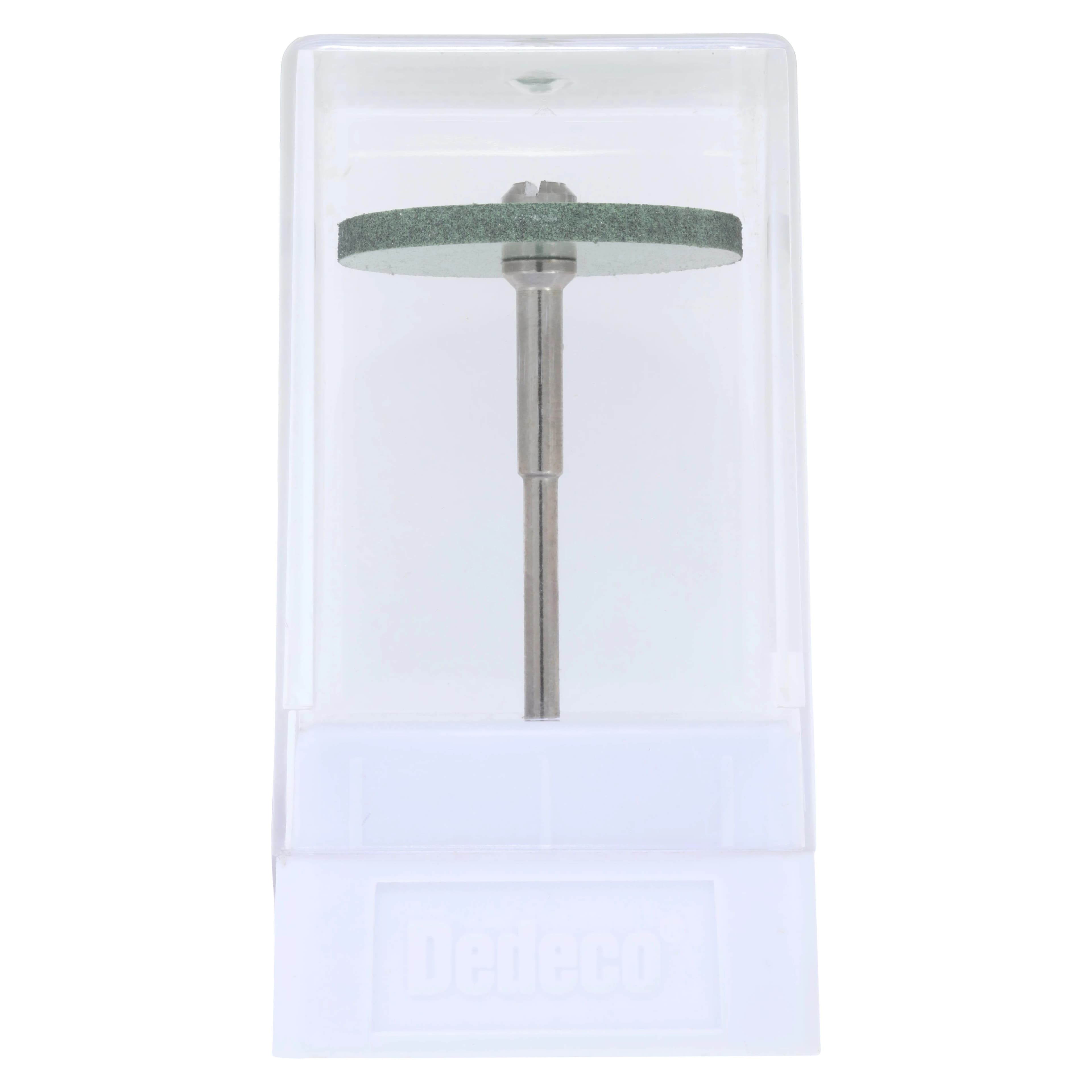 Dedeco Hi-Glaze Diamond-Filled Silicone Porcelain Polisher, Coarse, Green, 1" Wheel, 3/32" (2.35mm) HP Shank, 1/Each thumbnail 5