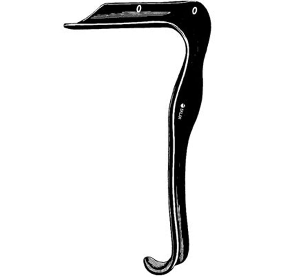 Sklar Black Laser Jackson Vaginal Retractor, Stainless Steel with Polymer Coating, Non-Sterile, Reusable, Each - Retractor Vag Jksn Blk Laser - Image 1