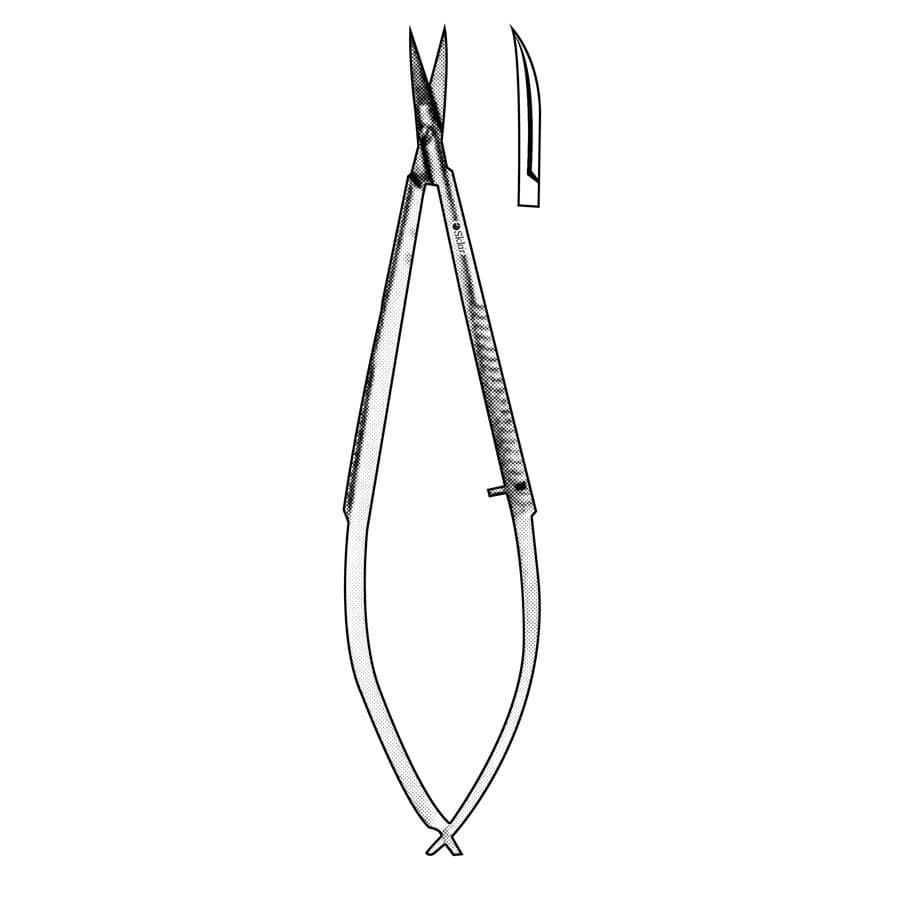 Sklar Instruments Dissecting Scissors, Curved, 6" Stainless Steel, Non-Sterile, Reusable - Scissors Diss Micro 6" - Image 1