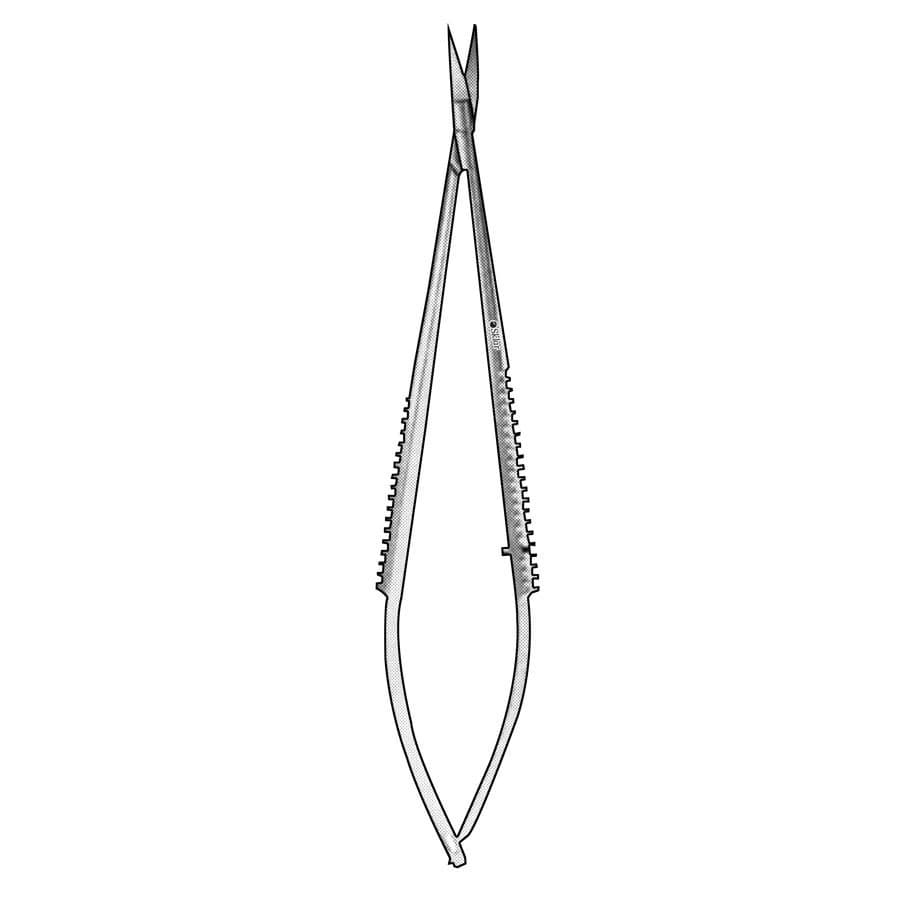Sklar Instruments Dissecting Scissors, Curved, 6" Stainless Steel, Non-Sterile, Reusable - Scissors Diss Micro 6" Saw - Image 1