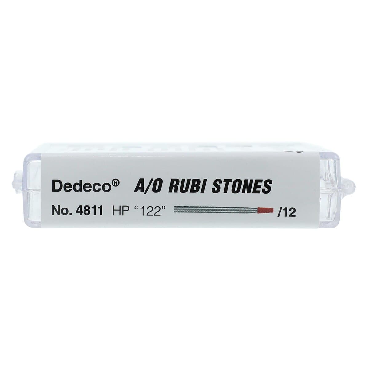 Dedeco A/O Rubi Stones HP, Shape 122 (TC1), Aluminum Oxide, 3/32" (2.35mm) Shank, 12/Box thumbnail 2