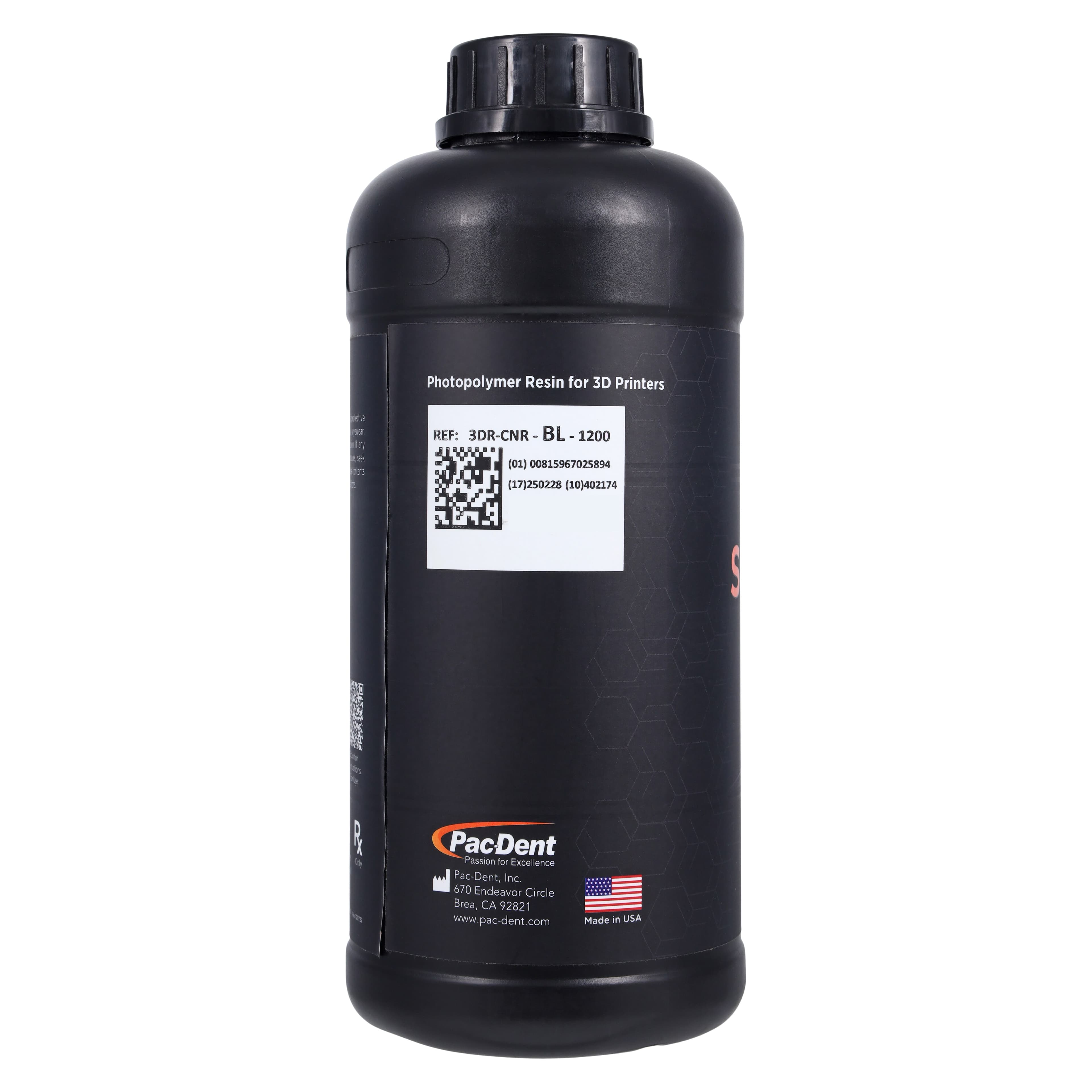 Rodin Sculpture Ceramic Nanohybrid 3D Resin, Shade OM3 (Bleach), 1.2 kg Bottle, 3DR-CNR-BL-1200 thumbnail 3