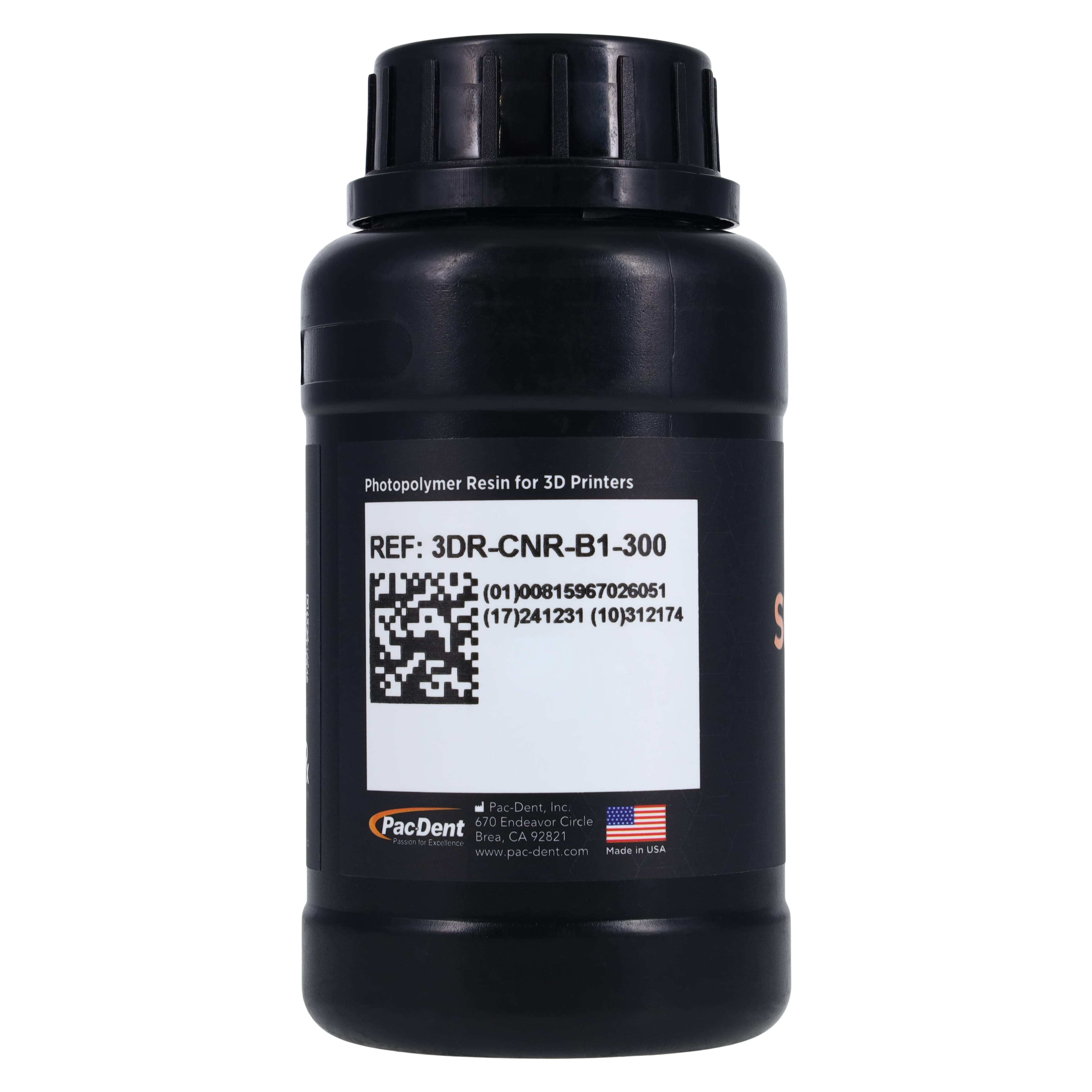 Pac-Dent Rodin Sculpture Ceramic Nanohybrid 3D Printing Resin, Shade B1, 300 g Bottle thumbnail 3