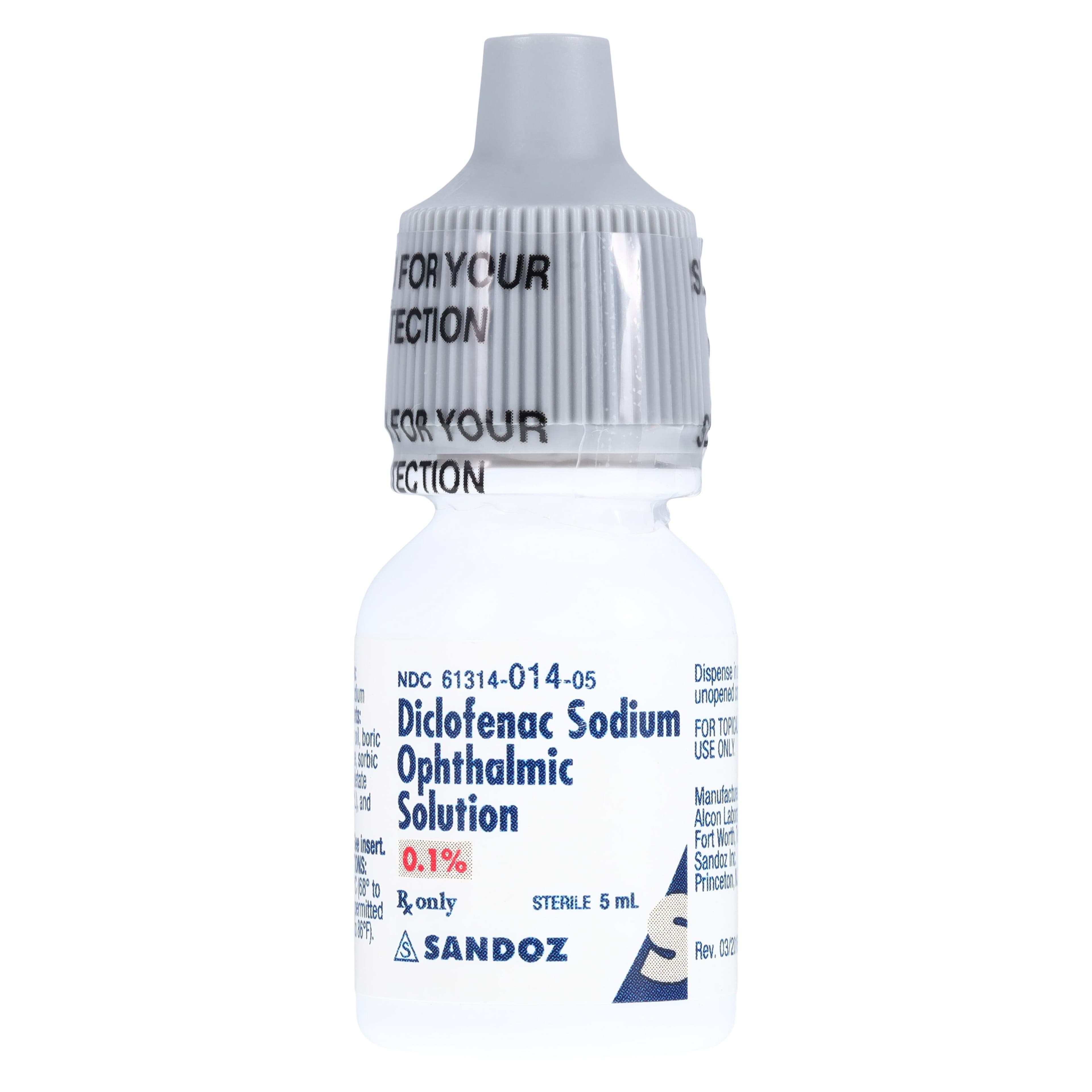 Diclofenac Sodium Ophthalmic Solution 0.1%, 5 mL Bottle thumbnail 2