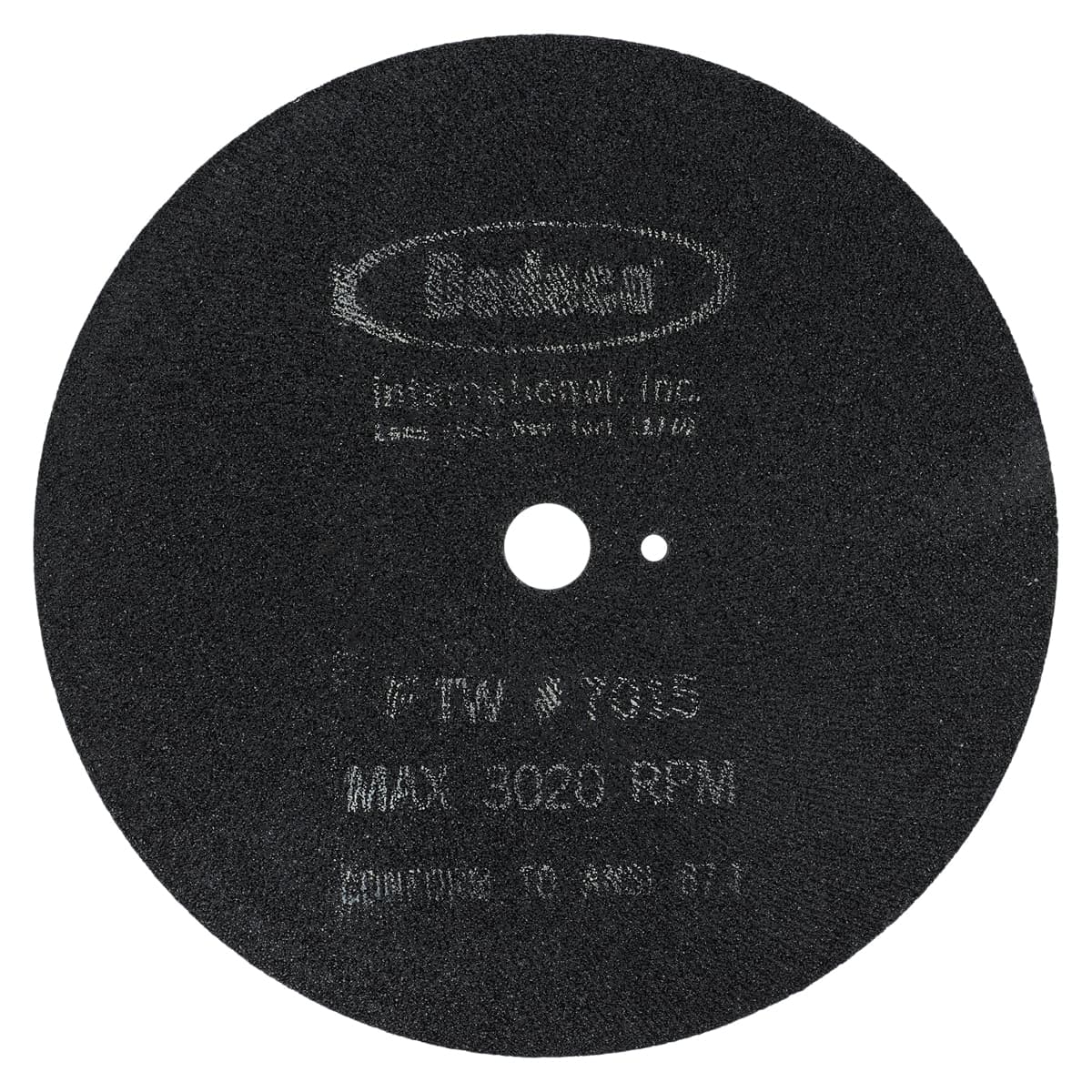 Dedeco Model Trimmer Wheel – Foster Type, 12" x 1/4", Extra Coarse (24 Grit), #7015 thumbnail 2