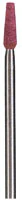 Dedeco A/O Rubi Stone HP, Shape 120 (TC2), Aluminum Oxide, 3/32" Shank, 12/Box - #TC2-120 A/O Rubi Stone HP Box of 12 - Image 1