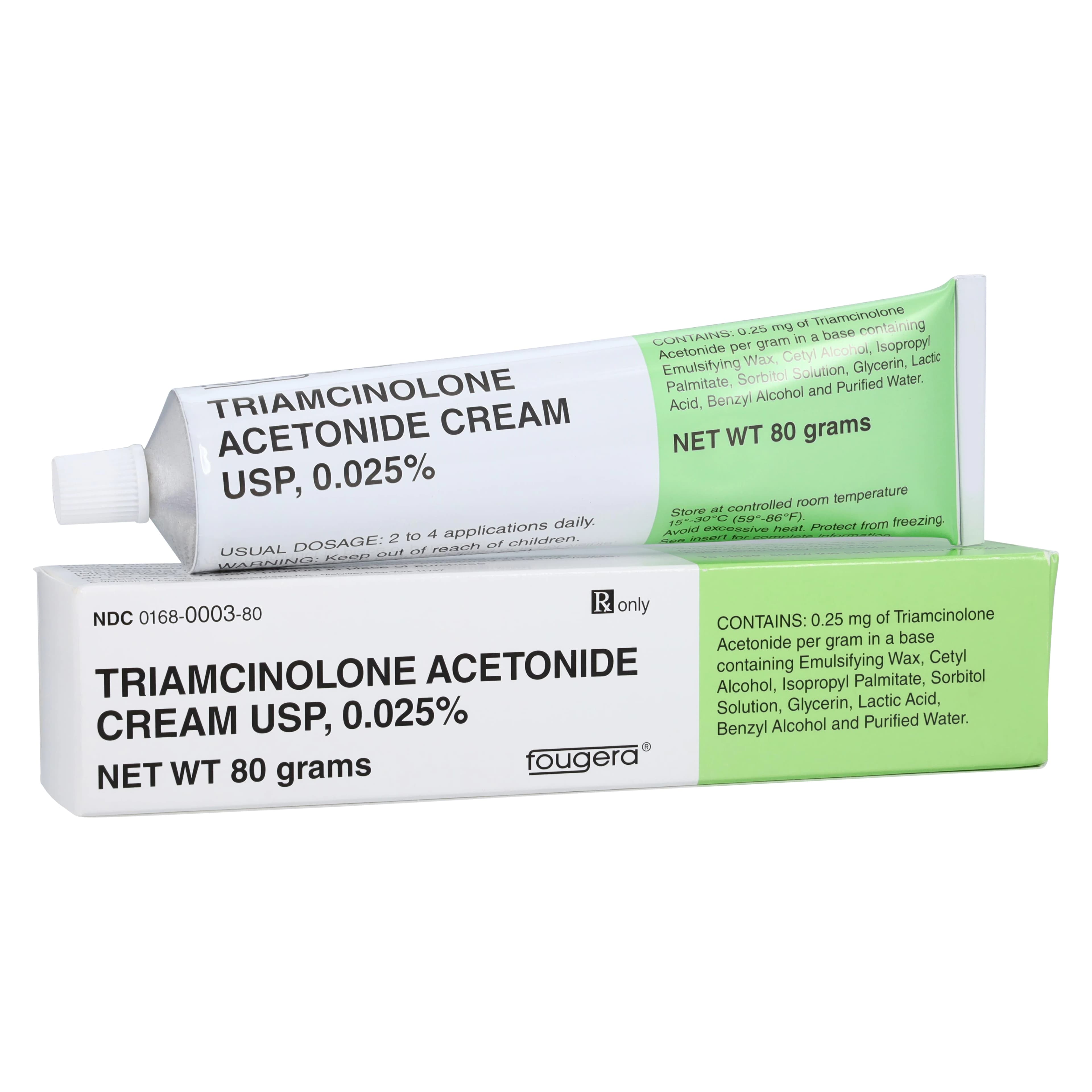 Triamcinolone Acetonide Cream 0.025%, 80g Tube, Sandoz - Triamcinolone Acetonide Cream - Image 1