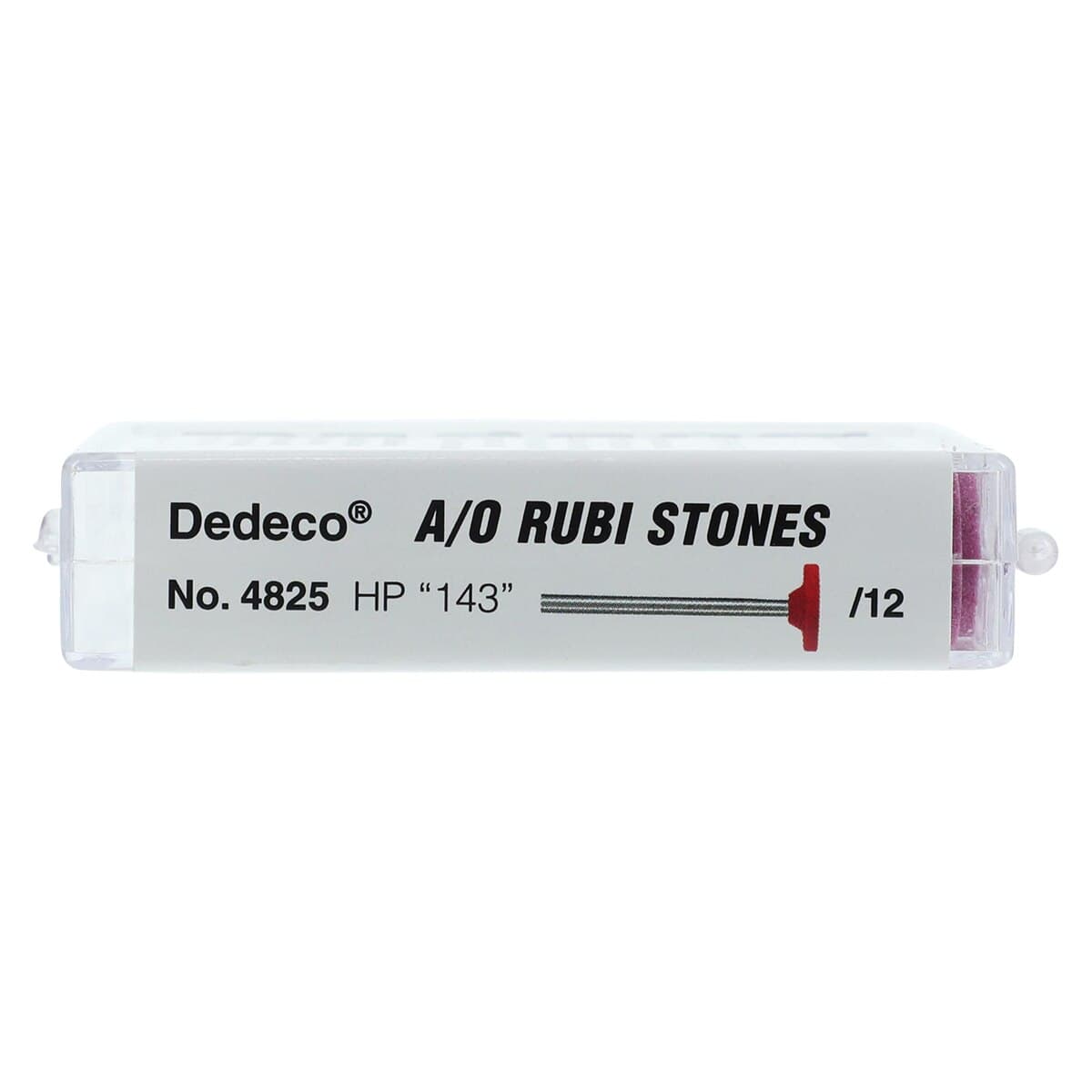 Dedeco A/O Rubi Stones HP 143 (WH6), Aluminum Oxide Mounted Stones, 3/32" (2.35mm) Shank, 12/Box thumbnail 2