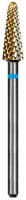 Dedeco Euro Goldies Carbide Bur, Regular Cross Cut, HP, #G079E, 4.5 mm Diameter, Titanium Nitride Coated, 1/Pk - Euro Carbide Goldies® Crosscut, HP - # G079E, 4.5 mm Diameter - Image 1