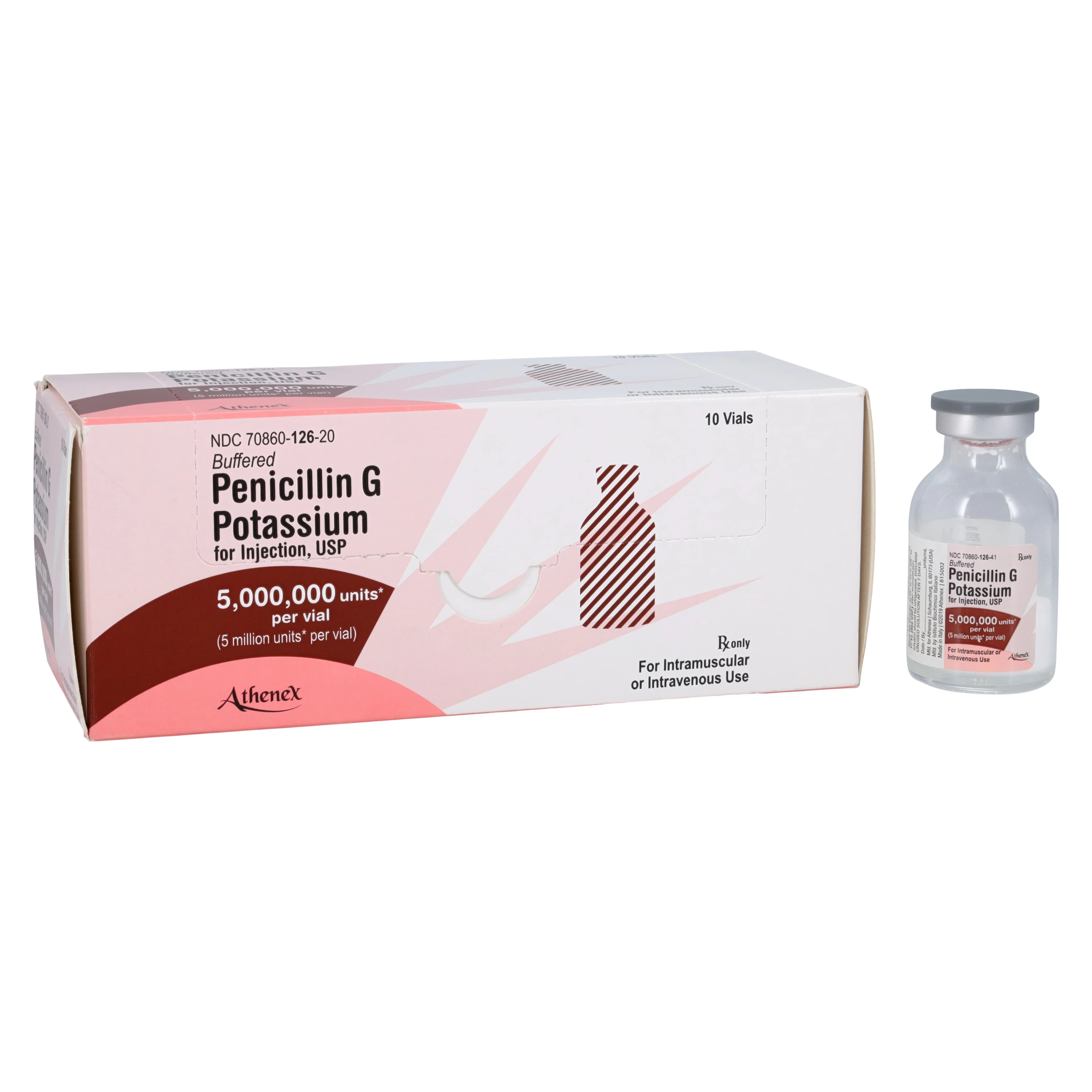 Penicillin G Potassium Injection, 5MU/vial, Powder, 10/Package - Penicillin G Potassium Inj - Image 1