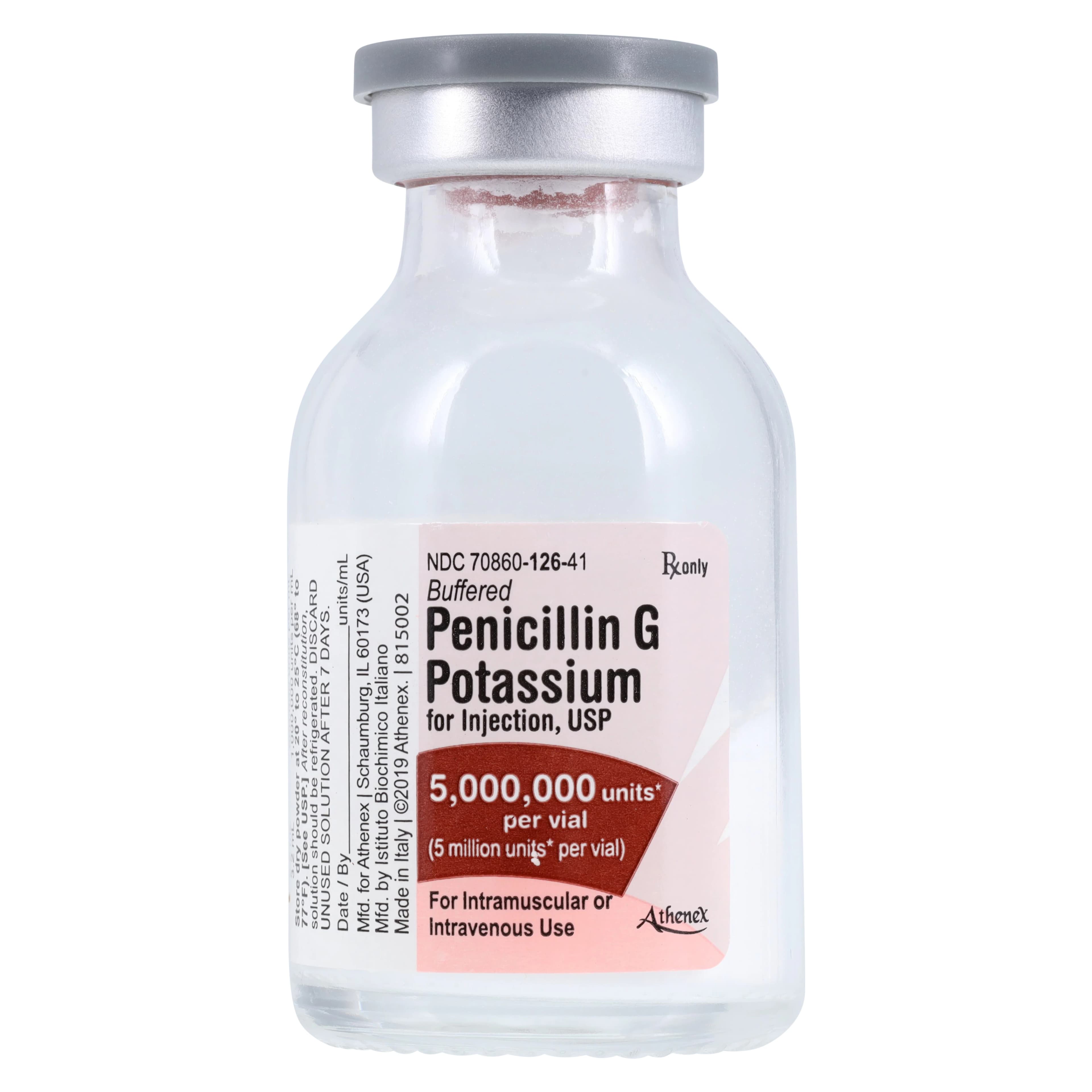 Penicillin G Potassium Injection, 5MU/vial, Powder, 10/Package thumbnail 2