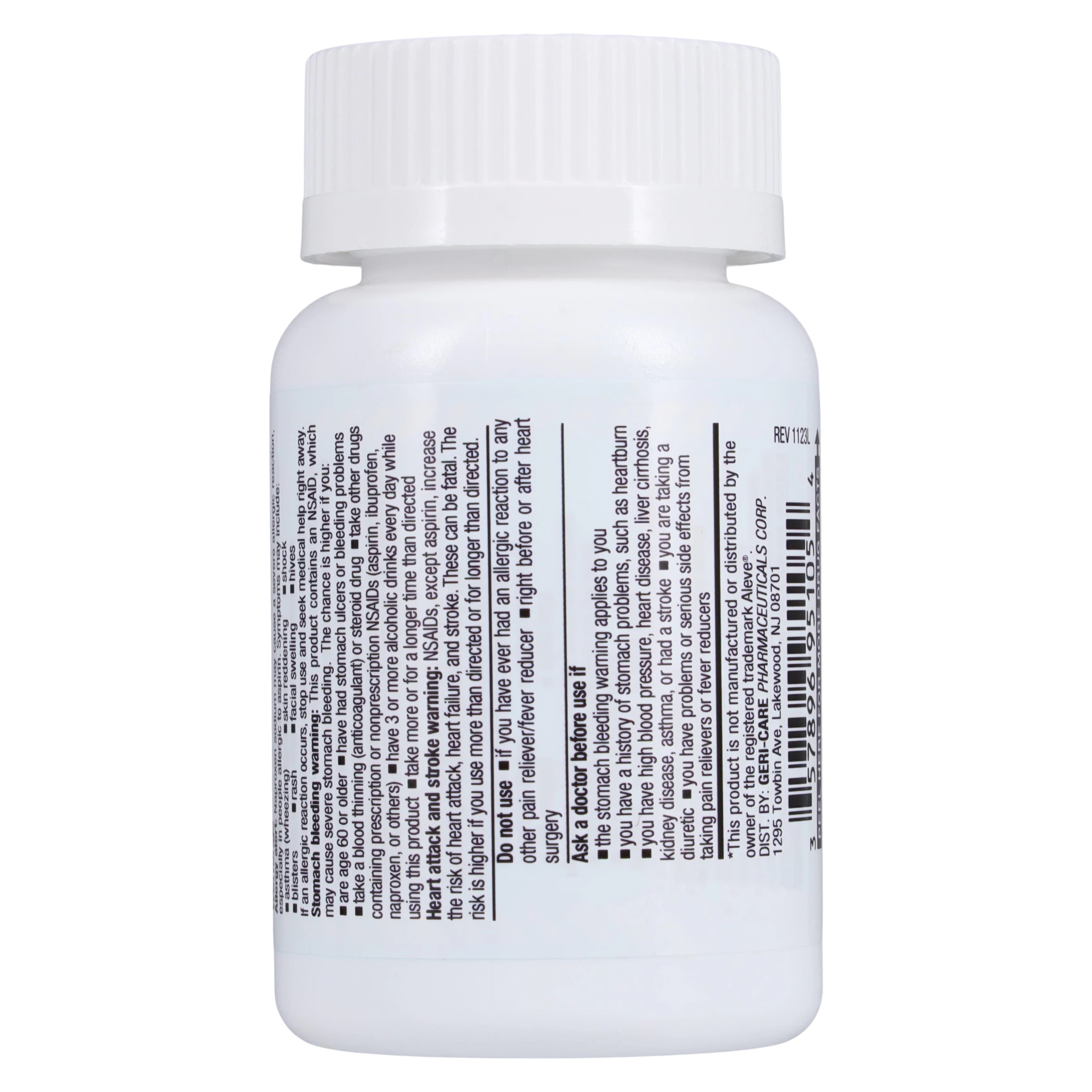 Naproxen Sodium Tablets 220mg, 50 Count Bottle (Geri-Care Pharmaceuticals) thumbnail 3