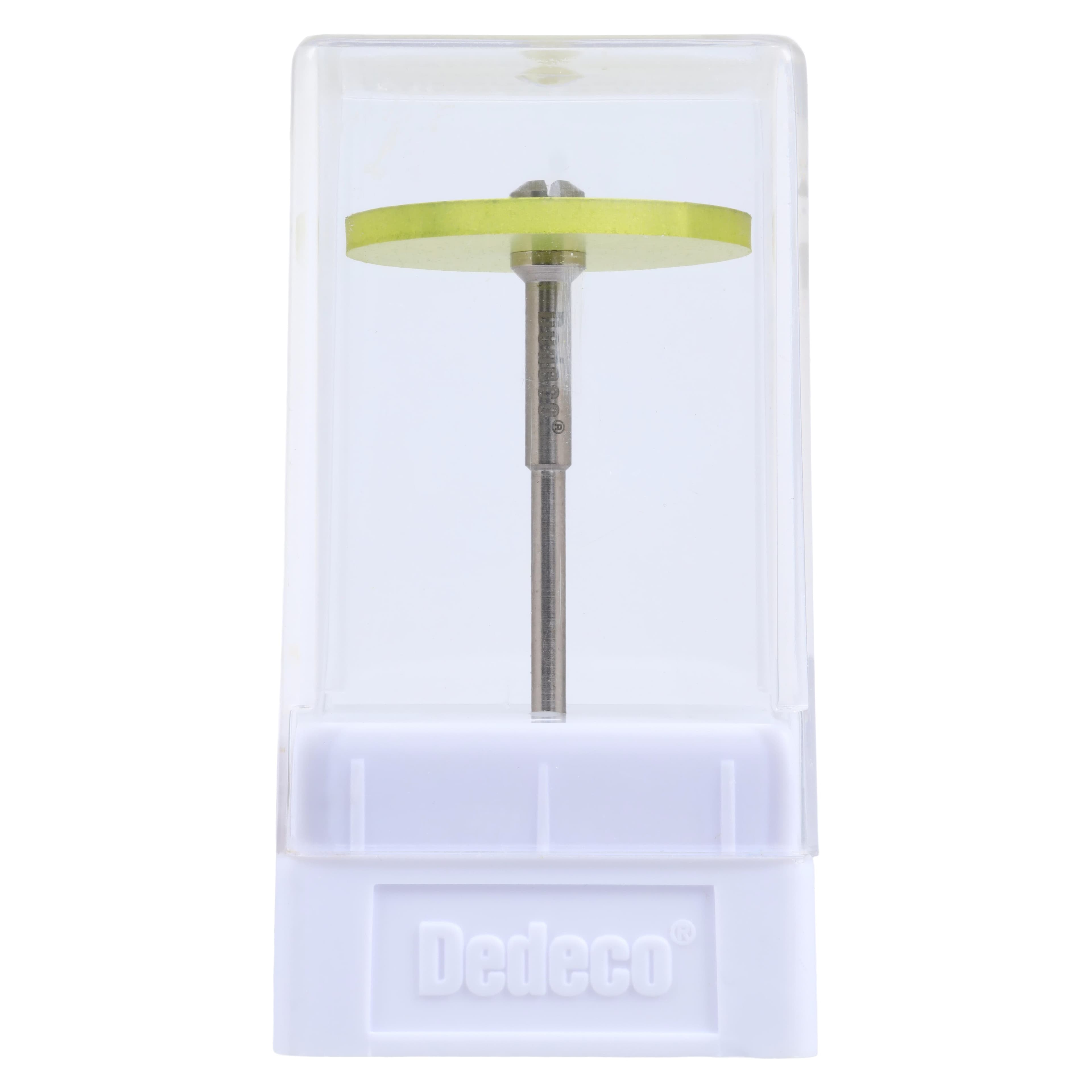 Dedeco Hi-Glaze Diamond-Filled Silicone Polisher, 1" Wheel, Fine (Yellow), 1/Each, HP Shank thumbnail 5