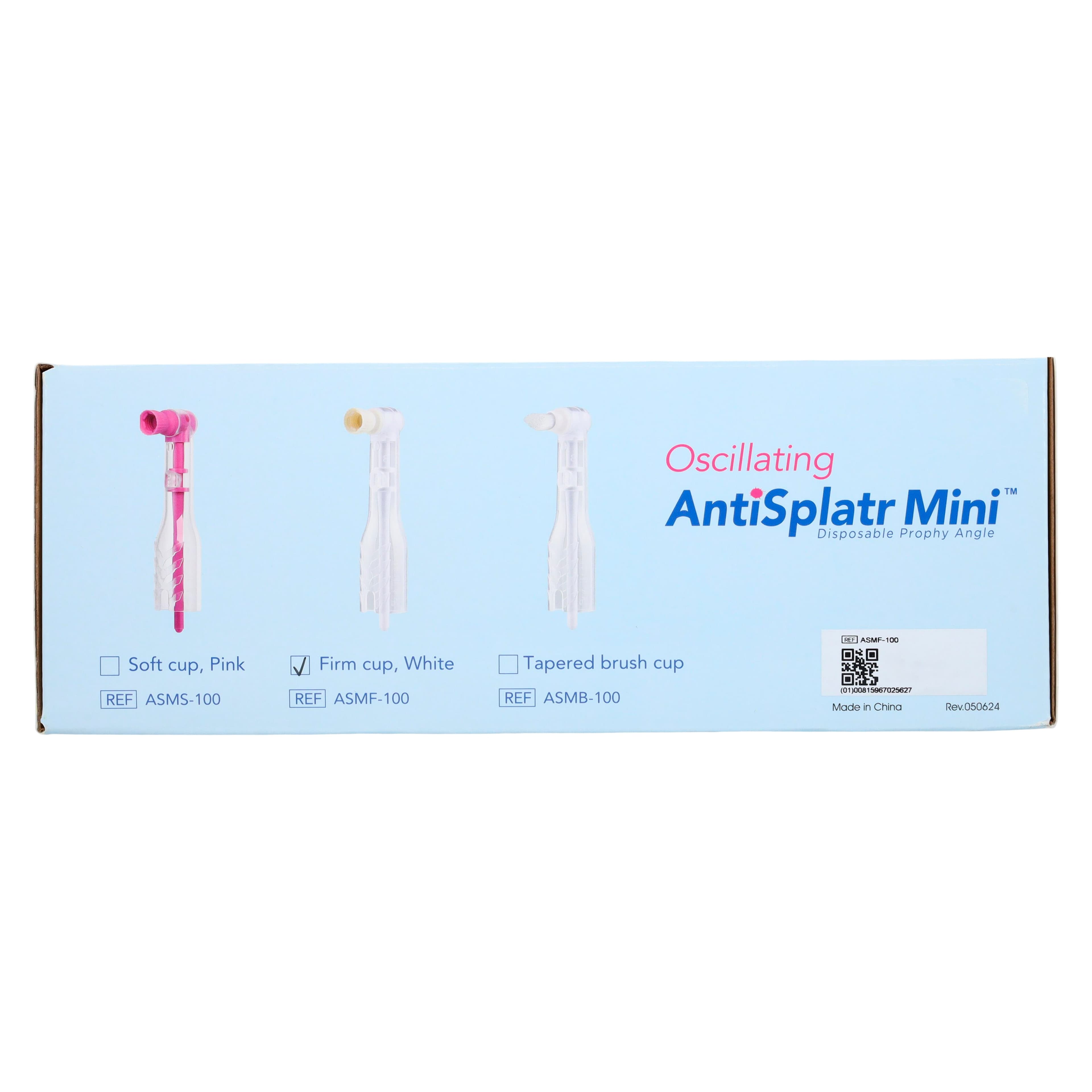 Oscillating AntiSplatr™ Mini Disposable Prophy Angle, Firm Cup, White, 100/Box, ASMF-100 thumbnail 4
