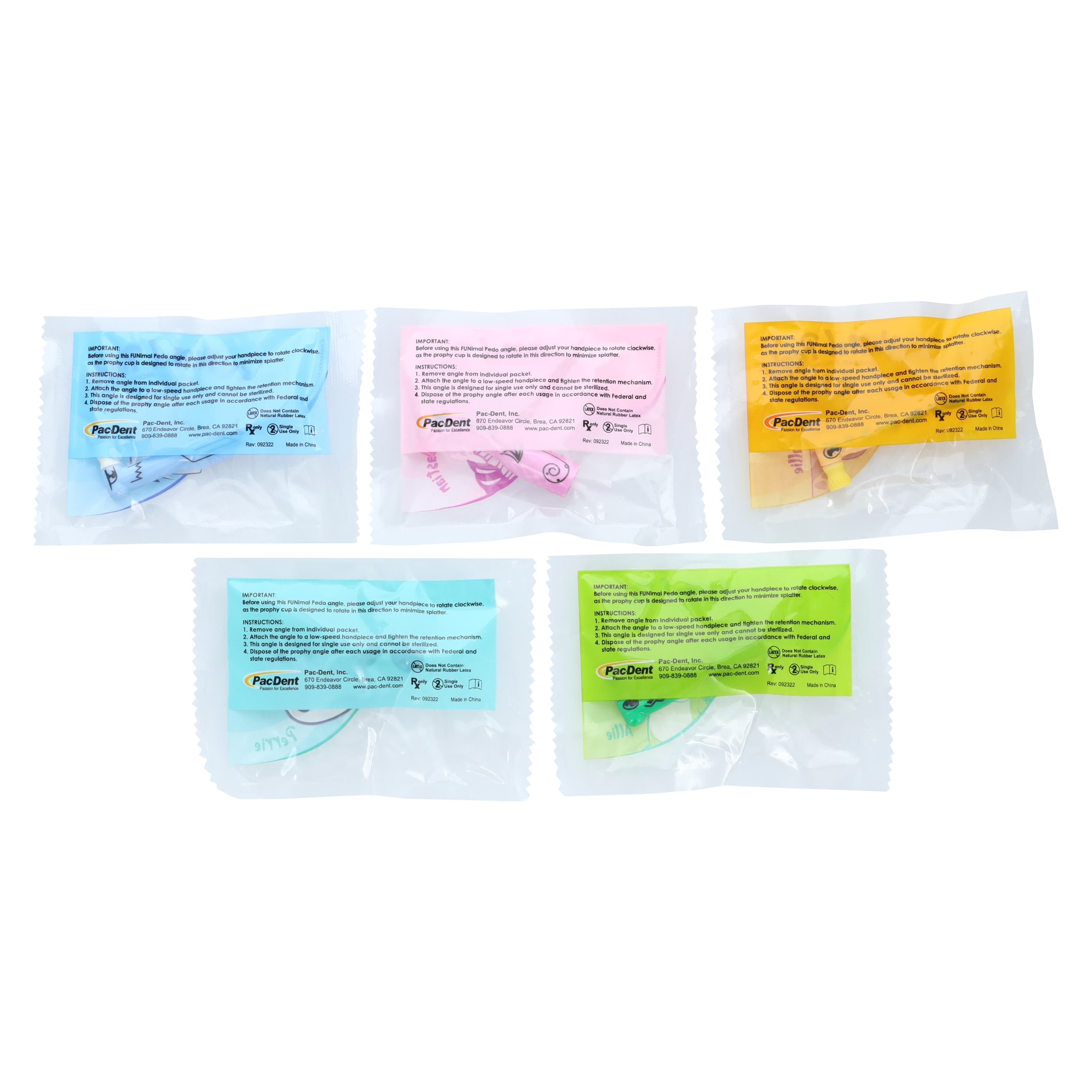 FUNimal™ Pedo Disposable Prophy Angle, Regular Soft Cup, Assorted, 100/Box, 167-100R thumbnail 3
