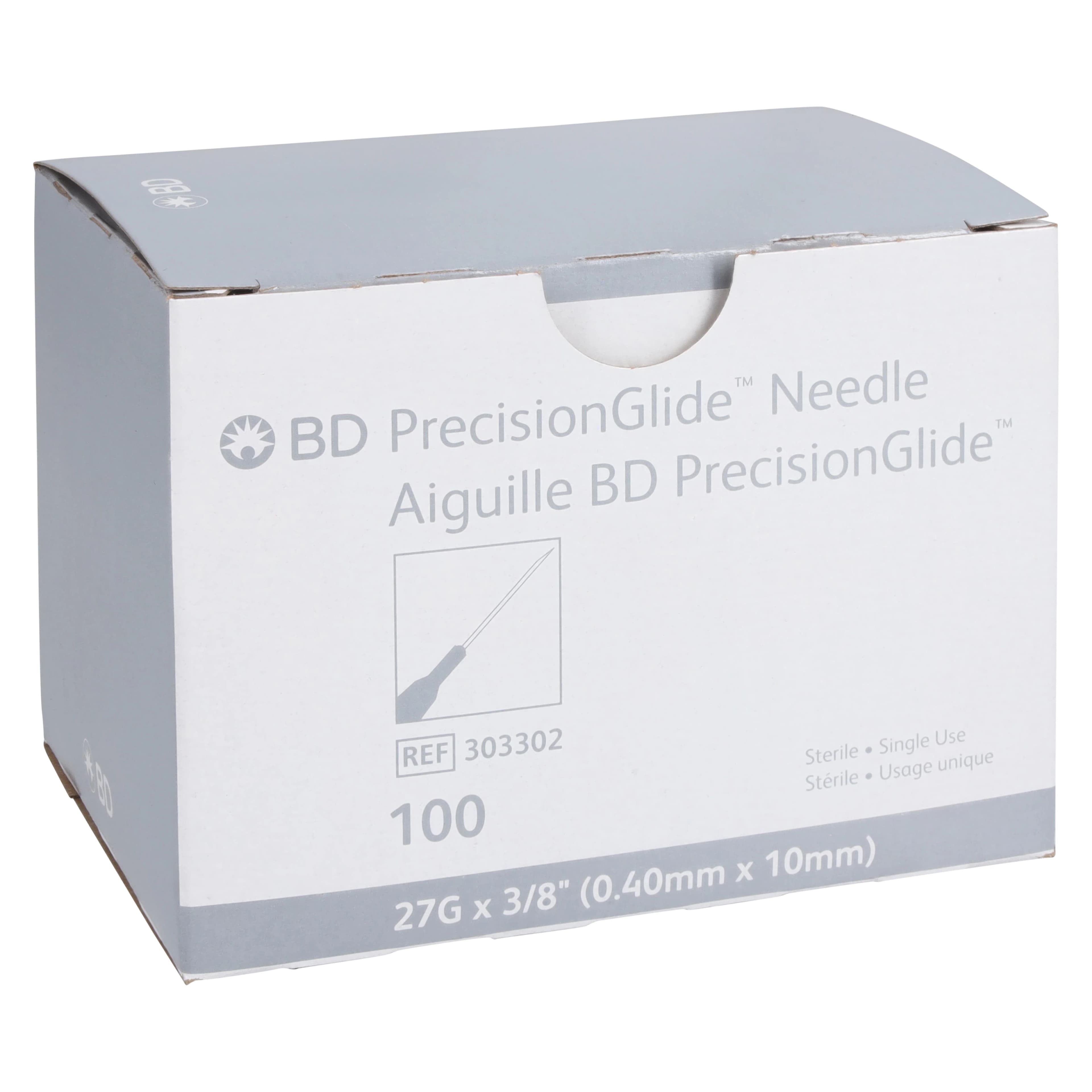 BD PrecisionGlide Needle, 27G x 3/8", Conventional, 100/Box - Needle Disposable PrecisionGli - Image 1