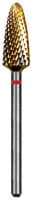 Dedeco Euro Goldies Carbide Bur, Fine Crosscut (EF), HP, #G251EF/060L, 6.0 mm Diameter, Titanium Nitride Coated, Single Bur - Euro Carbide Goldies® Crosscut – HP, Fine Crosscut - # G251EF, 6.0 mm Diameter - Image 1