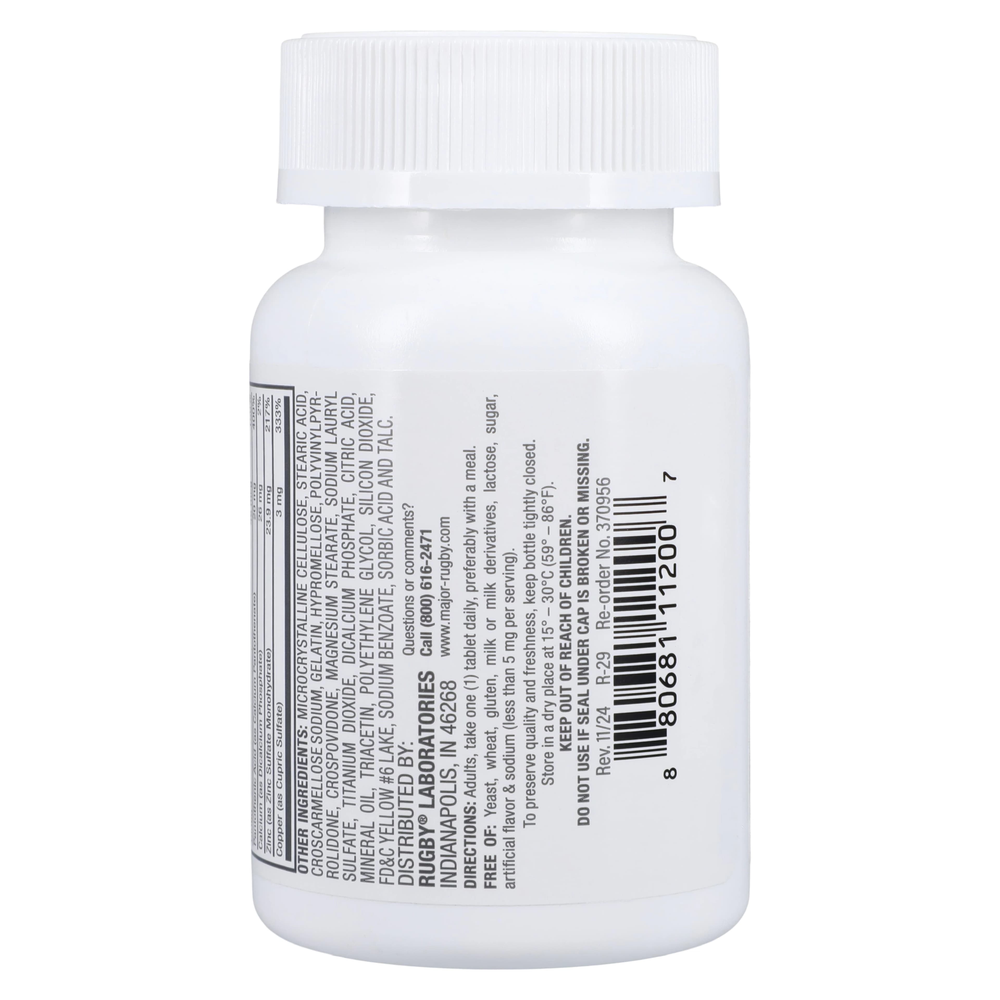 Stress Formula 500 with Zinc Multivitamin Tablets, 60/Bottle thumbnail 2