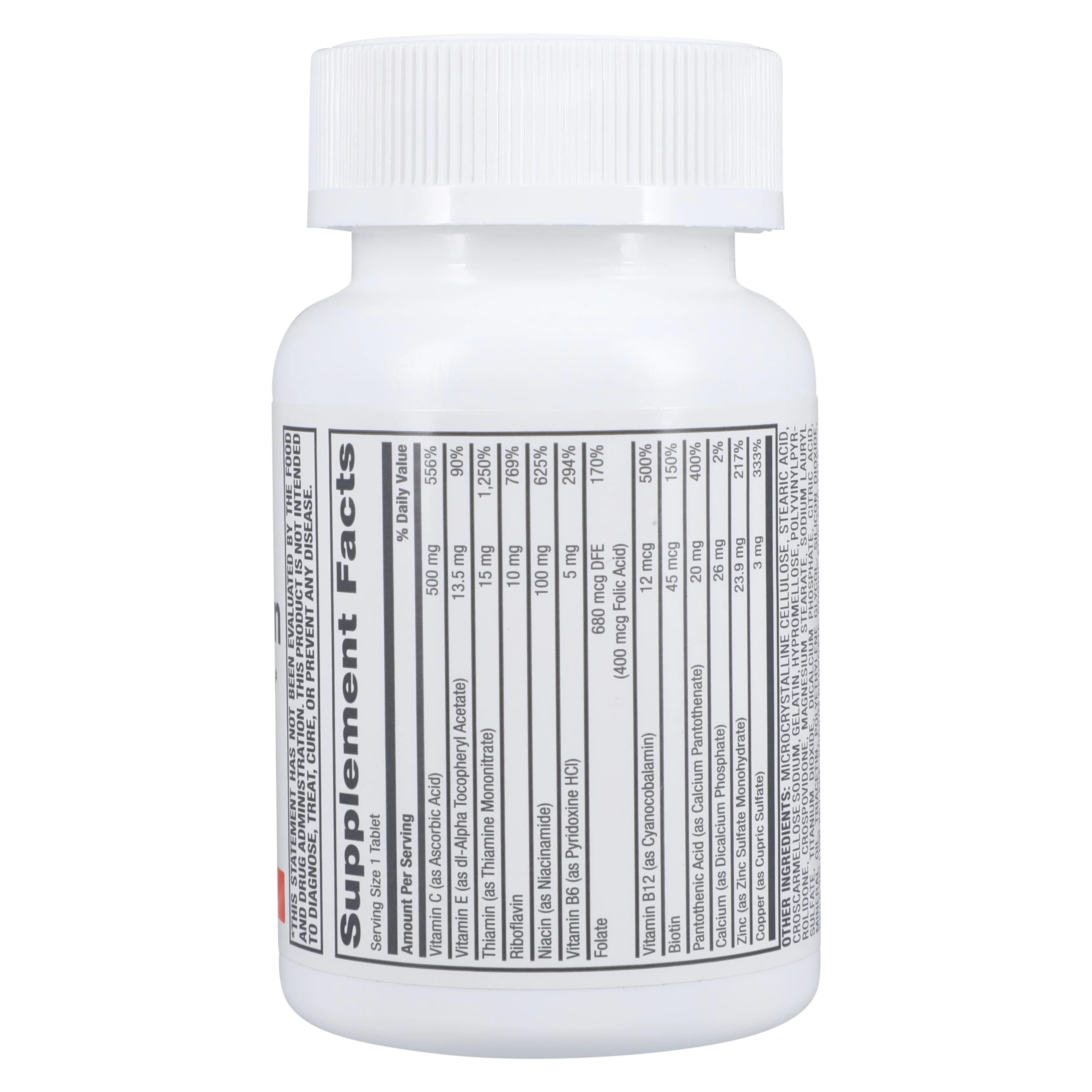 Stress Formula 500 with Zinc Multivitamin Tablets, 60/Bottle thumbnail 3