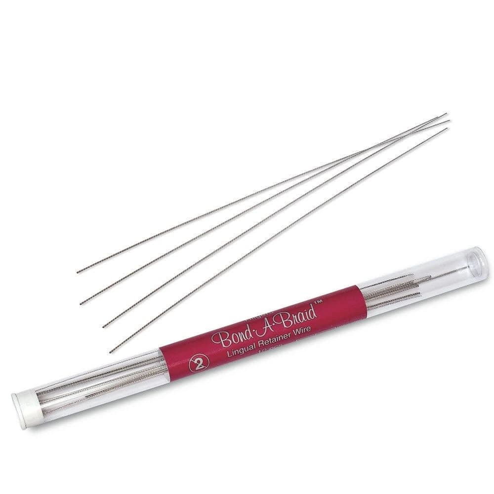 Bond A Braid 6 Inch Lingual Retainer Wire, Rectangular, 0.027 in x 0.011 in, 10/Pk - Bond A Braid 6 Inch Lingual - Image 1