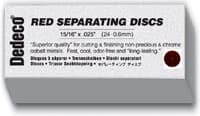 Dedeco Traditional Red Separating Discs, Aluminum Oxide, 15/16" x 0.025", 100/Box thumbnail 2