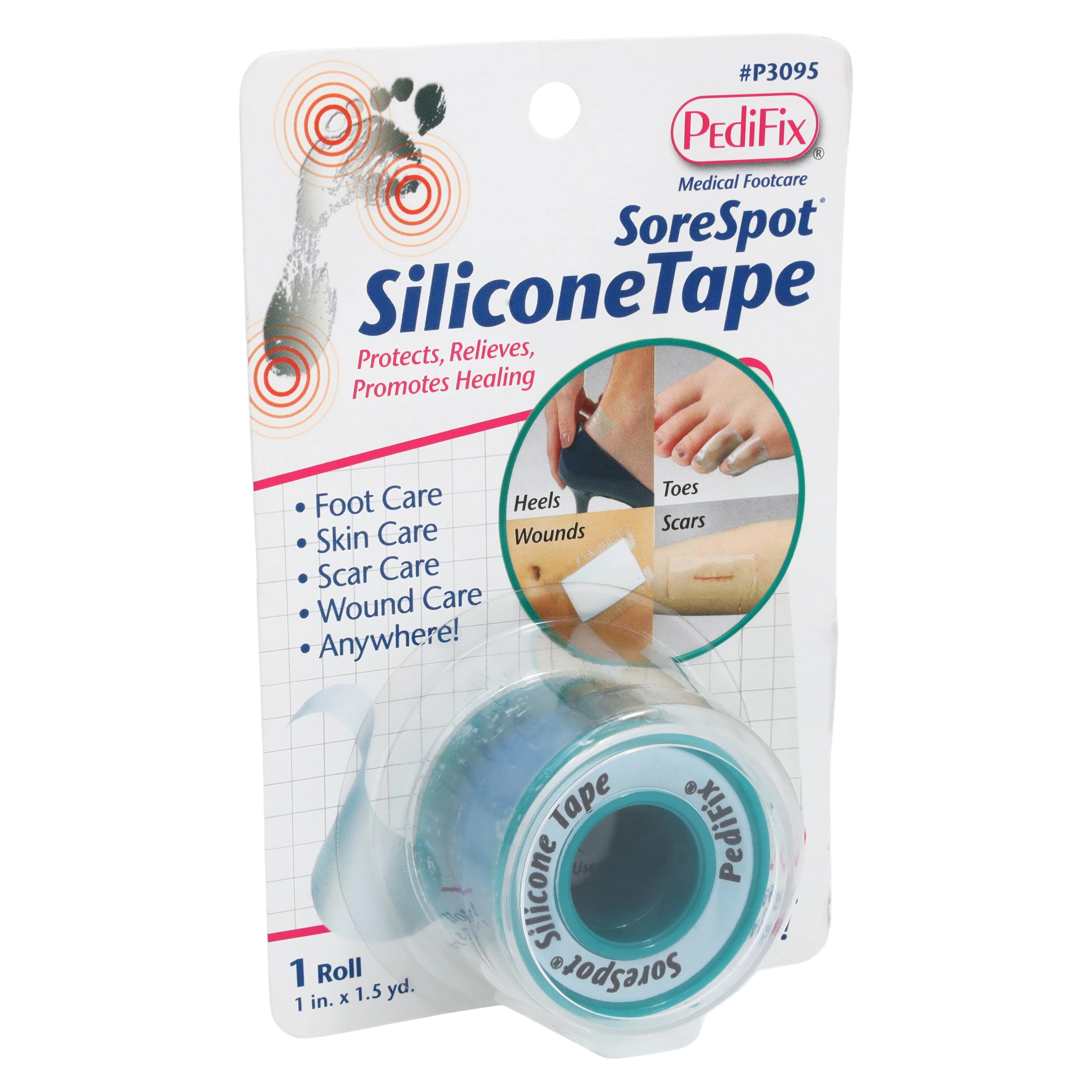 Pedifix SoreSpot Silicone Tape, 1" x 1.5 yd, Each - Tape Silicone SoreSpot - Image 1