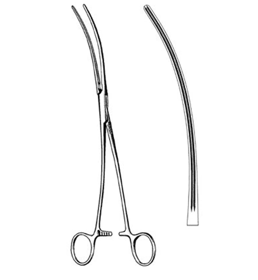 Clamp Aortic Aneurysm DeBakey, 12-1/2", Stainless Steel, Non-Sterile, Reusable, Each, 01KT0J0844NQB7G4F4G5RNXDNT - Clamp Aortic Aneurysm DeBakey - Image 1