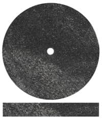 Dedeco Classic Black Square-Edge Rubber Wheels, Hard, 7/8" x 1/8" (22 x 3.1 mm), 100/Box thumbnail 2