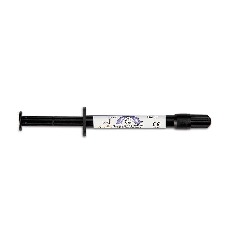 Flowtain Flowable Light Cure Composite, Regular Viscosity, 1.5g Syringe with Tips, FT - Flowtain Paste With Tips - Image 1