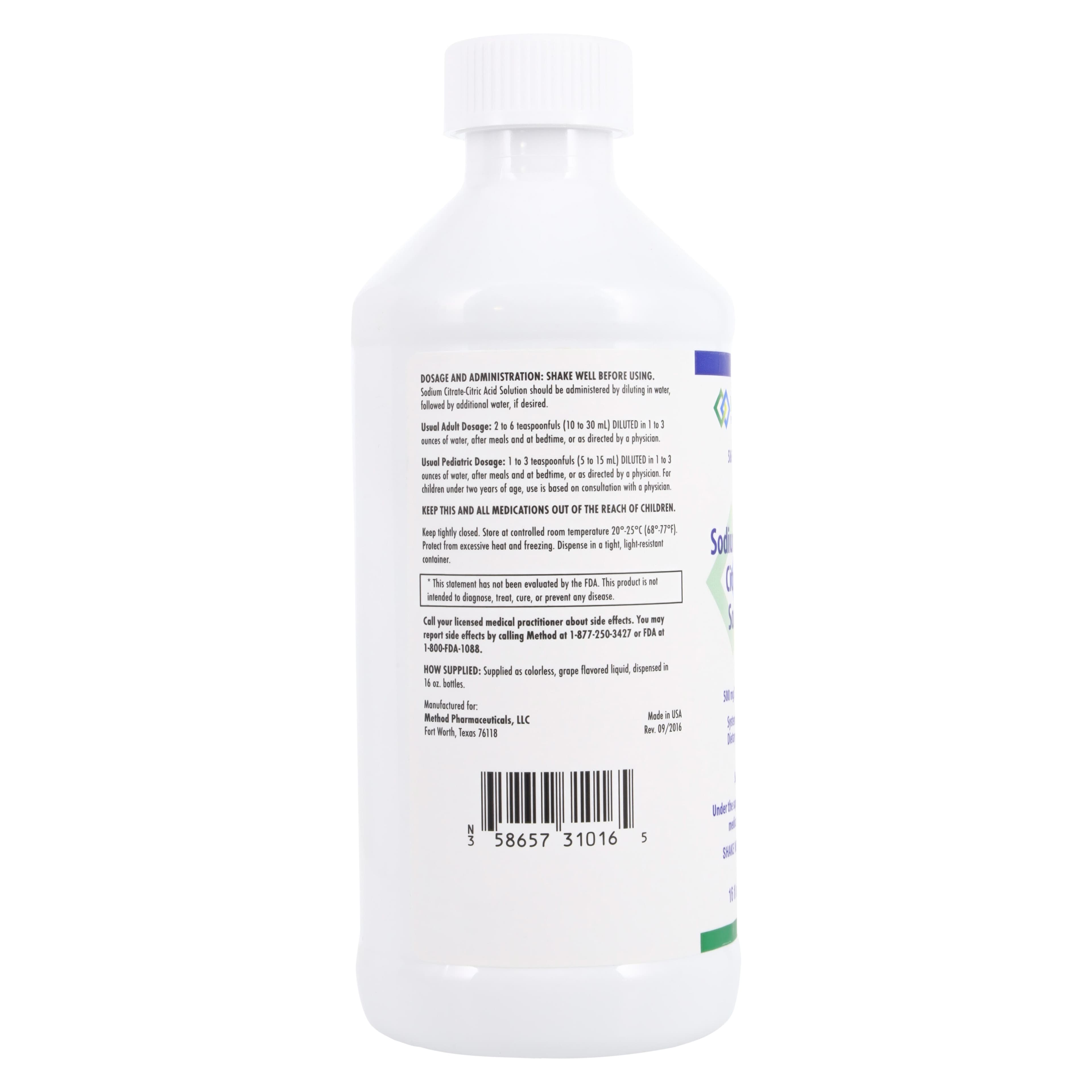 Sodium Citrate/Citric Acid Solution, 473 mL/Bottle thumbnail 2