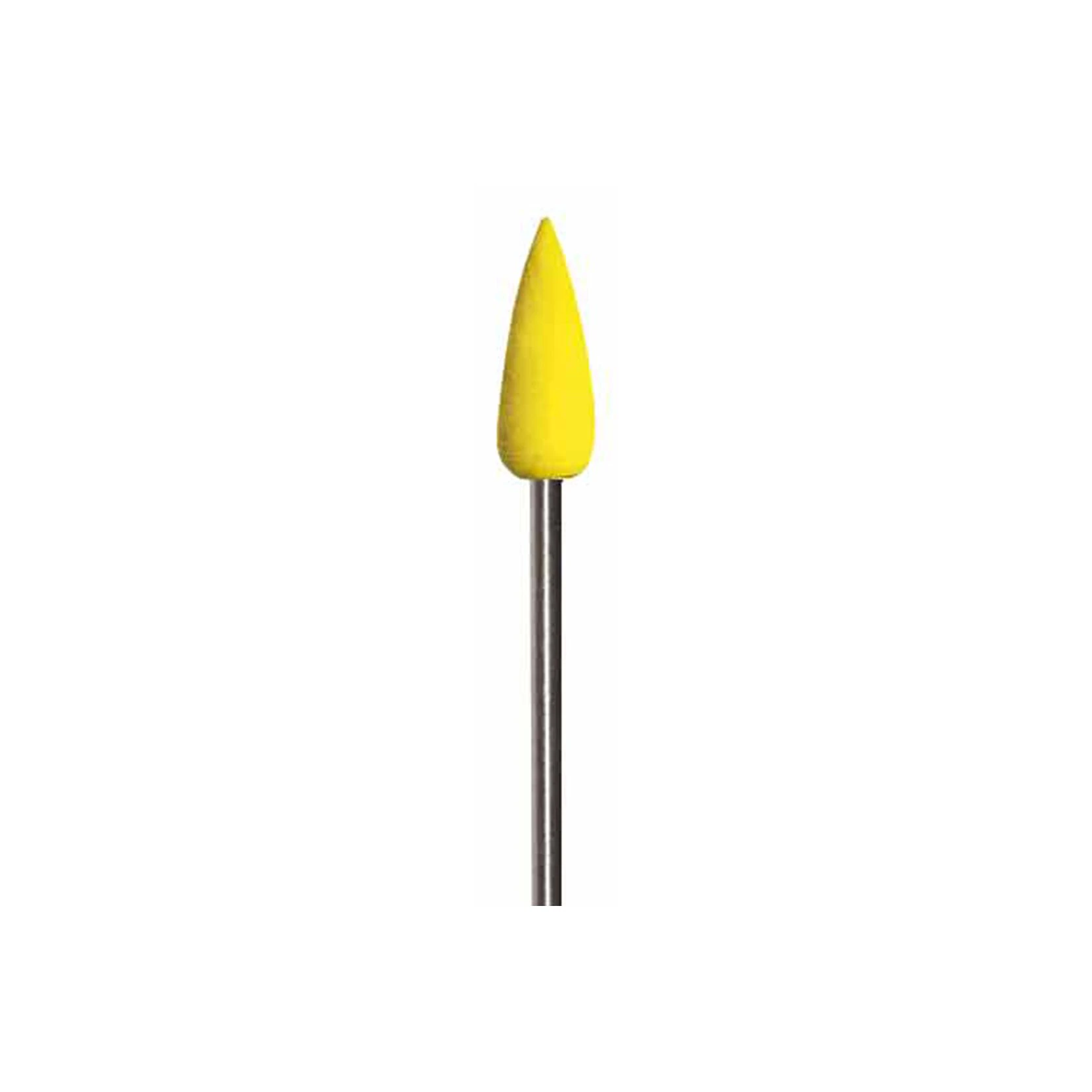 Dedeco Sunburst Finishing & Polishing Point, 3/32" Shank, 80 Grit (Coarse), Yellow, Shape 12, Aluminum Oxide, 12/Box thumbnail 2