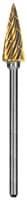 Dedeco Goldies Carbide Bur, HP, Regular Cross Cut, No. 82-T, 3/32" (2.35mm) Shank, 1/Pk, 8002 - Goldies Carbide Burs, HP, Regular Cross Cut, No. 82-T, 3/32", 1/Pk, 8002 - Image 1