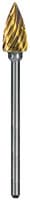 Dedeco Goldies® Carbide Bur, 63-B, Regular Cut, Handpiece, Titanium Nitride Coated, 1/Pk, 8003 - Carbide Bur Goldies®, Regular Cut - Regular Cut, 63-B - Image 1