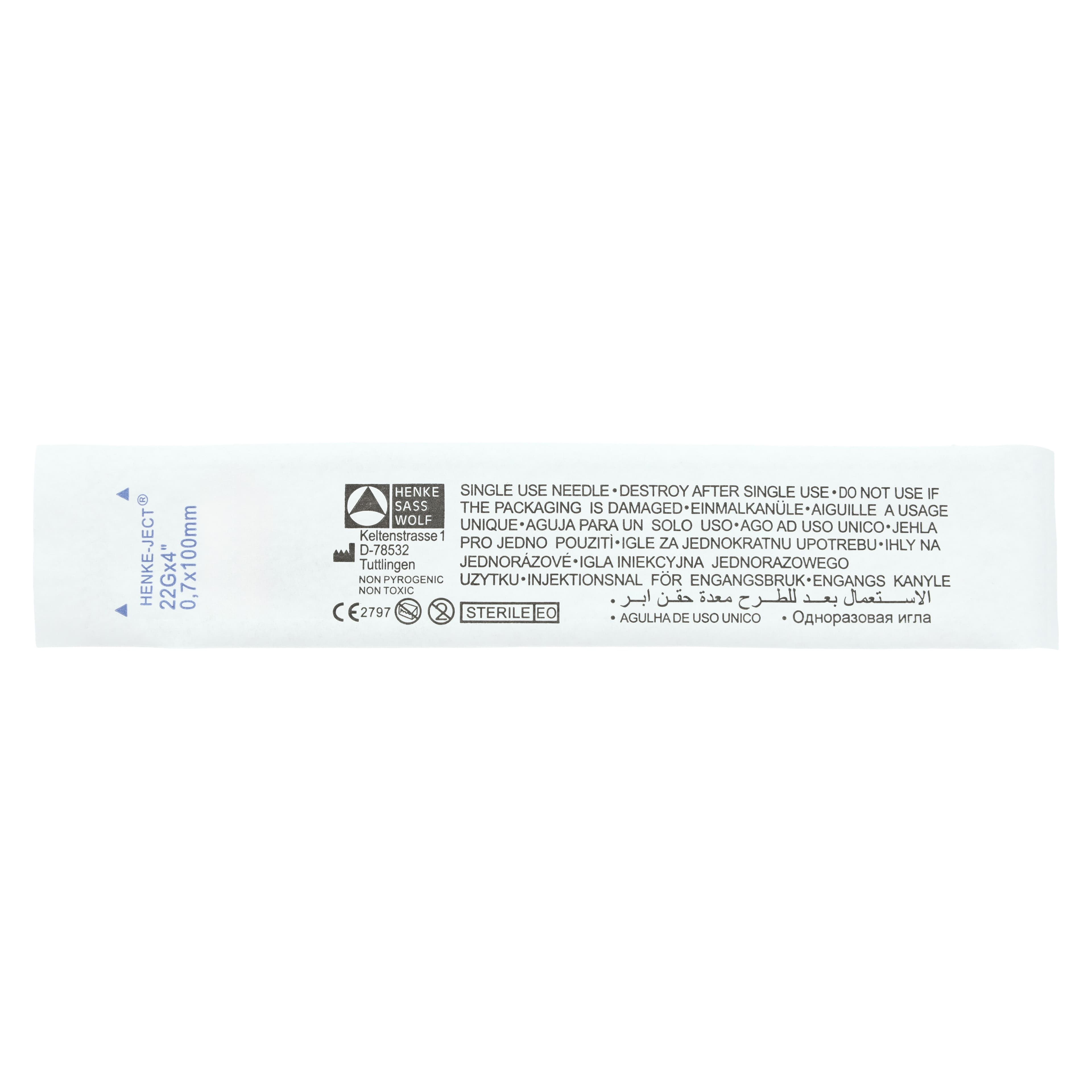 Henke-Ject Hypodermic Needle, 22 Gauge x 4", Standard, 100/Box thumbnail 2