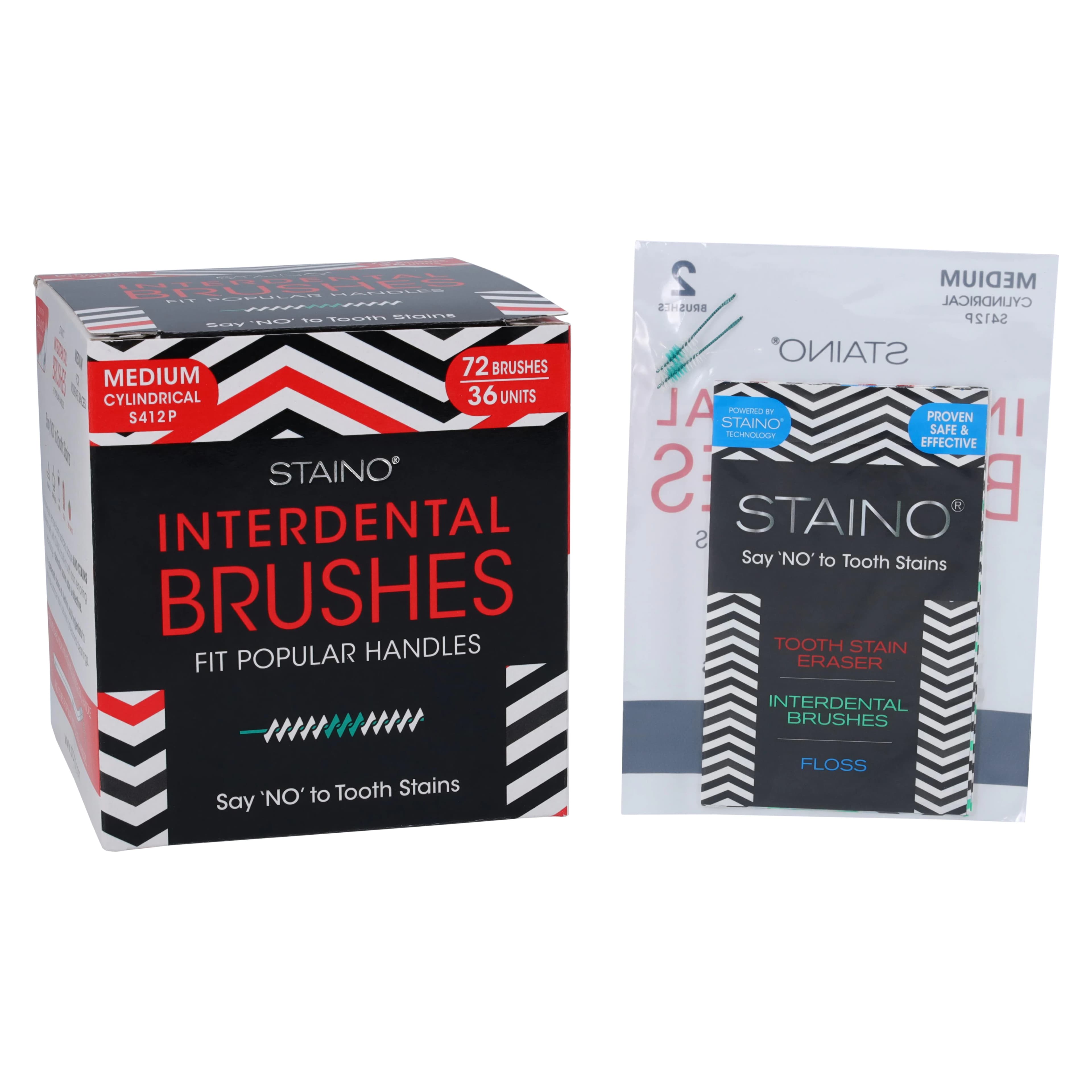 StaiNo Interdental Brushes, Ultrafine Cylindrical, Brush Refill, 72/Box, S412P - StaiNo Interdental Brushes, Ultrafine Cylindrical, Brush Refill, 72/Box, S412P - Image 1