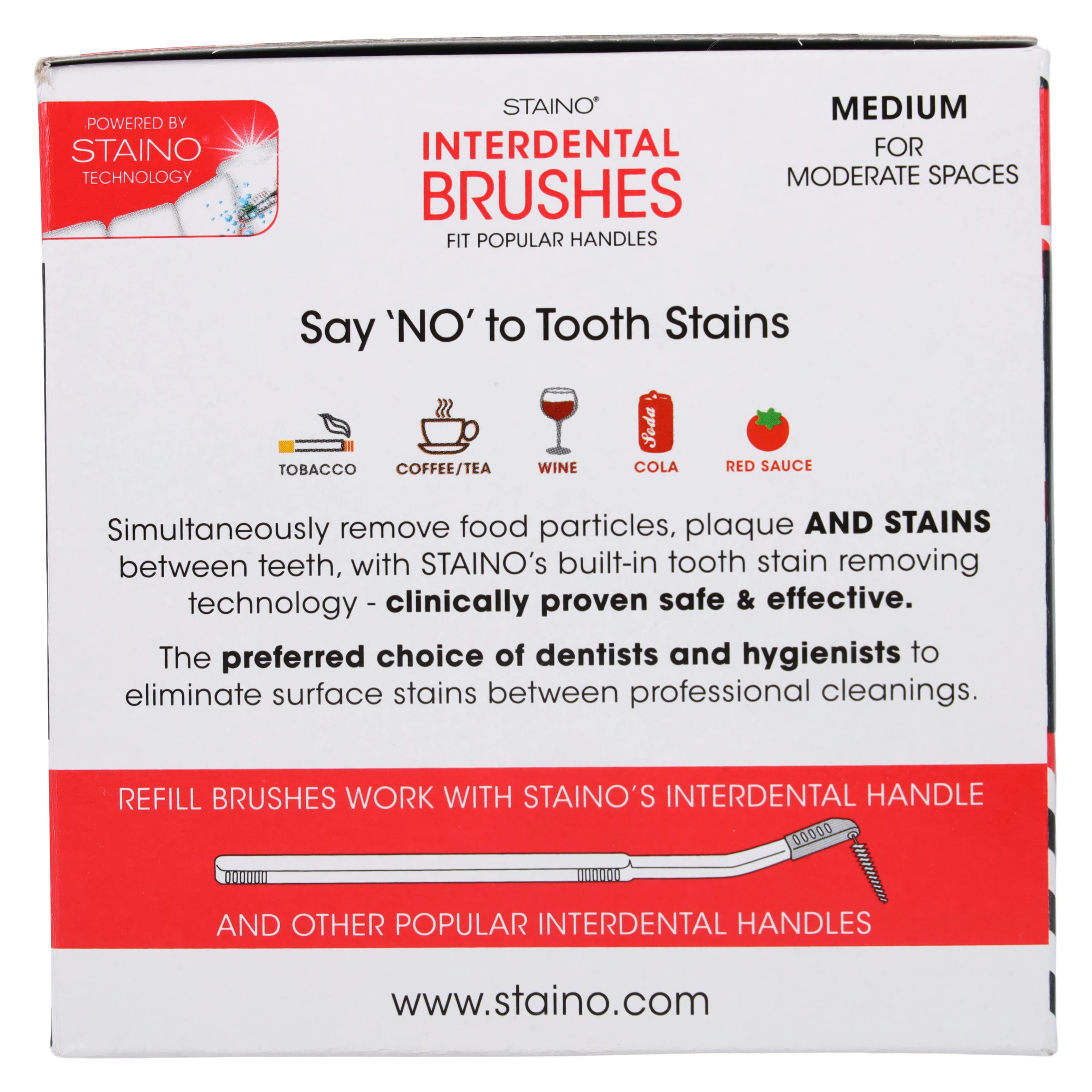 StaiNo Interdental Brushes, Ultrafine Cylindrical, Brush Refill, 72/Box, S412P thumbnail 6