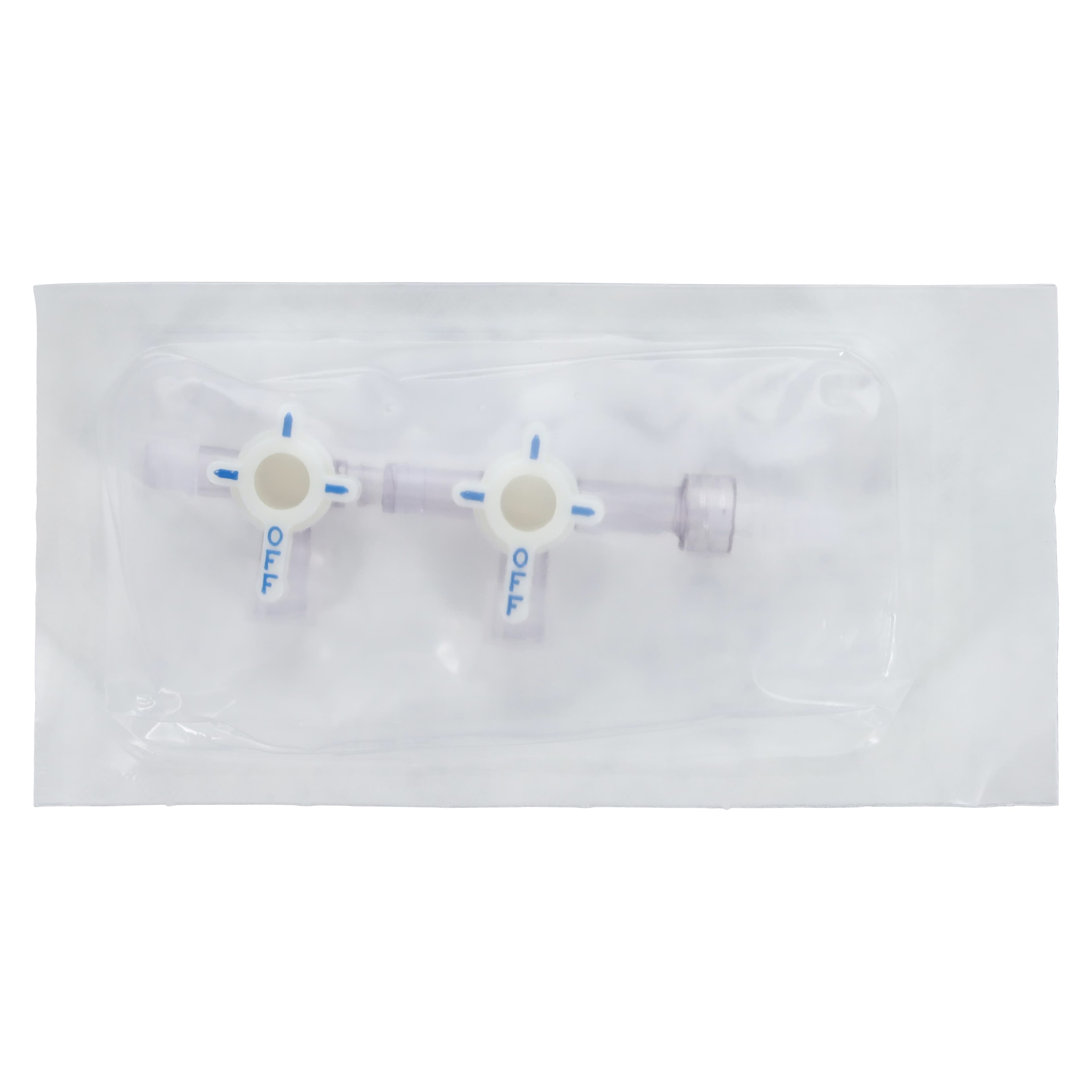 ICU Medical Hi-Flo 3-Way Stopcock, Non-DEHP Fluid Path, Extended Male Luer Lock, 2 Gang, 25/Case - Stopcock 3-Way Hi-FLO w/ Ext. - Image 1