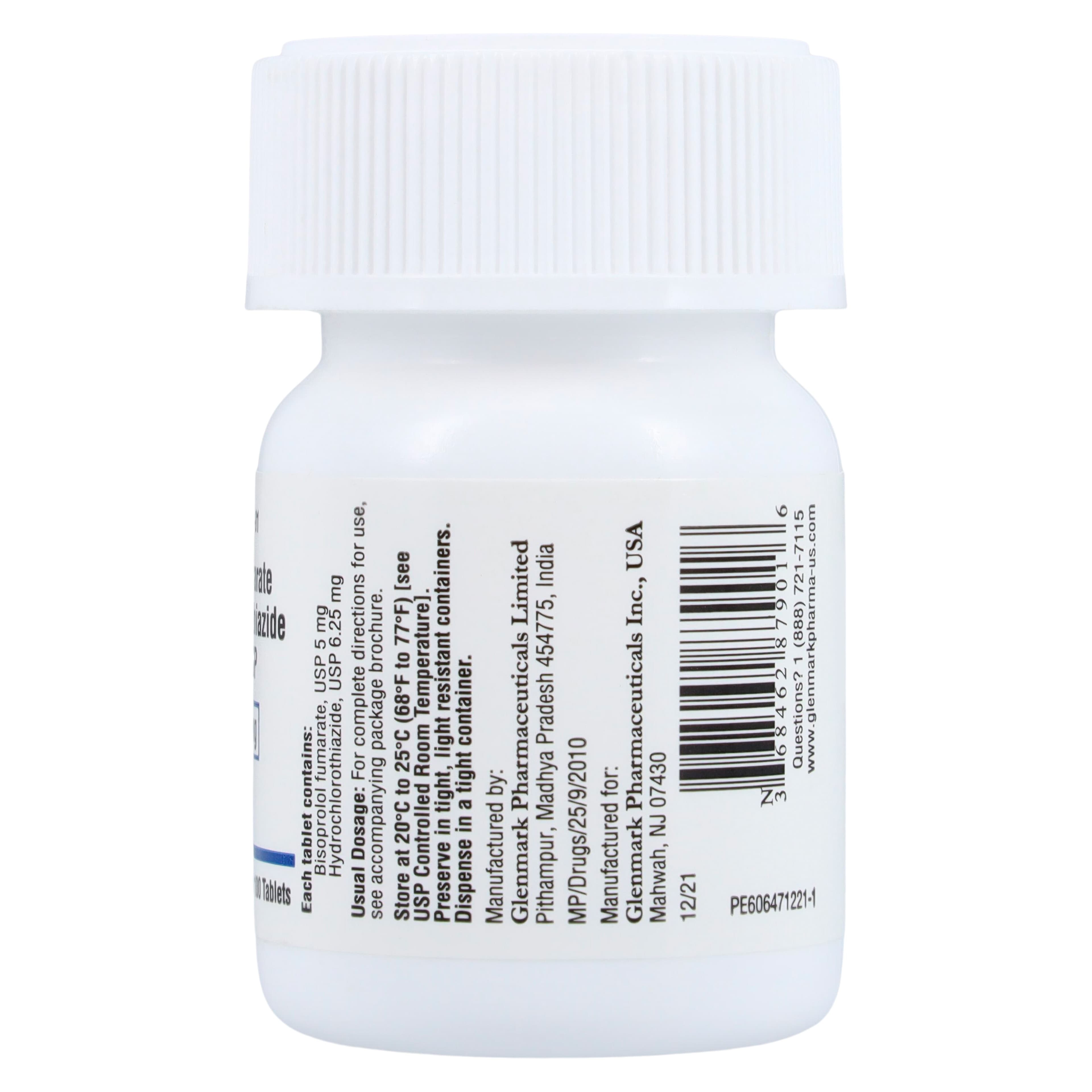 Bisoprolol Fumarate/Hydrochlorothiazide Tablets, 5mg/6.25mg, 100 Count Bottle thumbnail 2