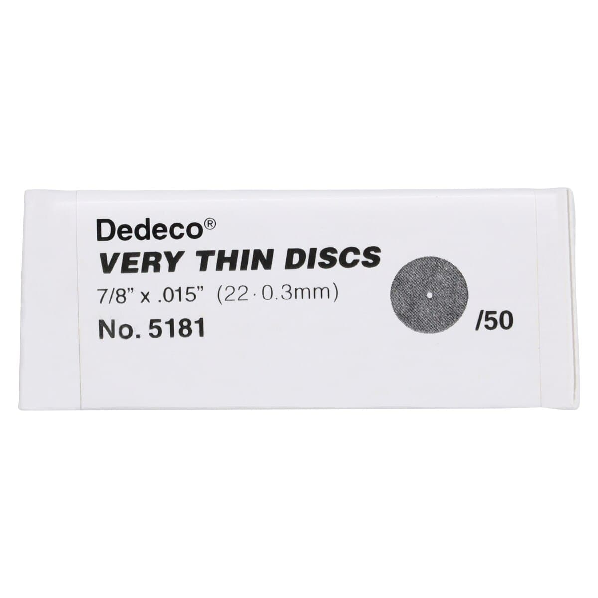 Dedeco Very Thin Separating Discs, 7/8" x .015", Silicon Carbide, Black, 50/Box, 5181 thumbnail 4