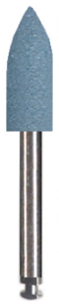 Dedeco Blue Midgets Classic Rubber Polisher, #138, Right Angle (RA), 3/32" (2.35mm) Shank, Blue, Hi-Glaze, 12/Box - Blue Midgets RA 138 12/Bx - Image 1