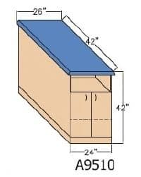 Restoramed Proteam Taping Table Module Front, 450 lb Capacity - Taping Table Module Front - Image 1