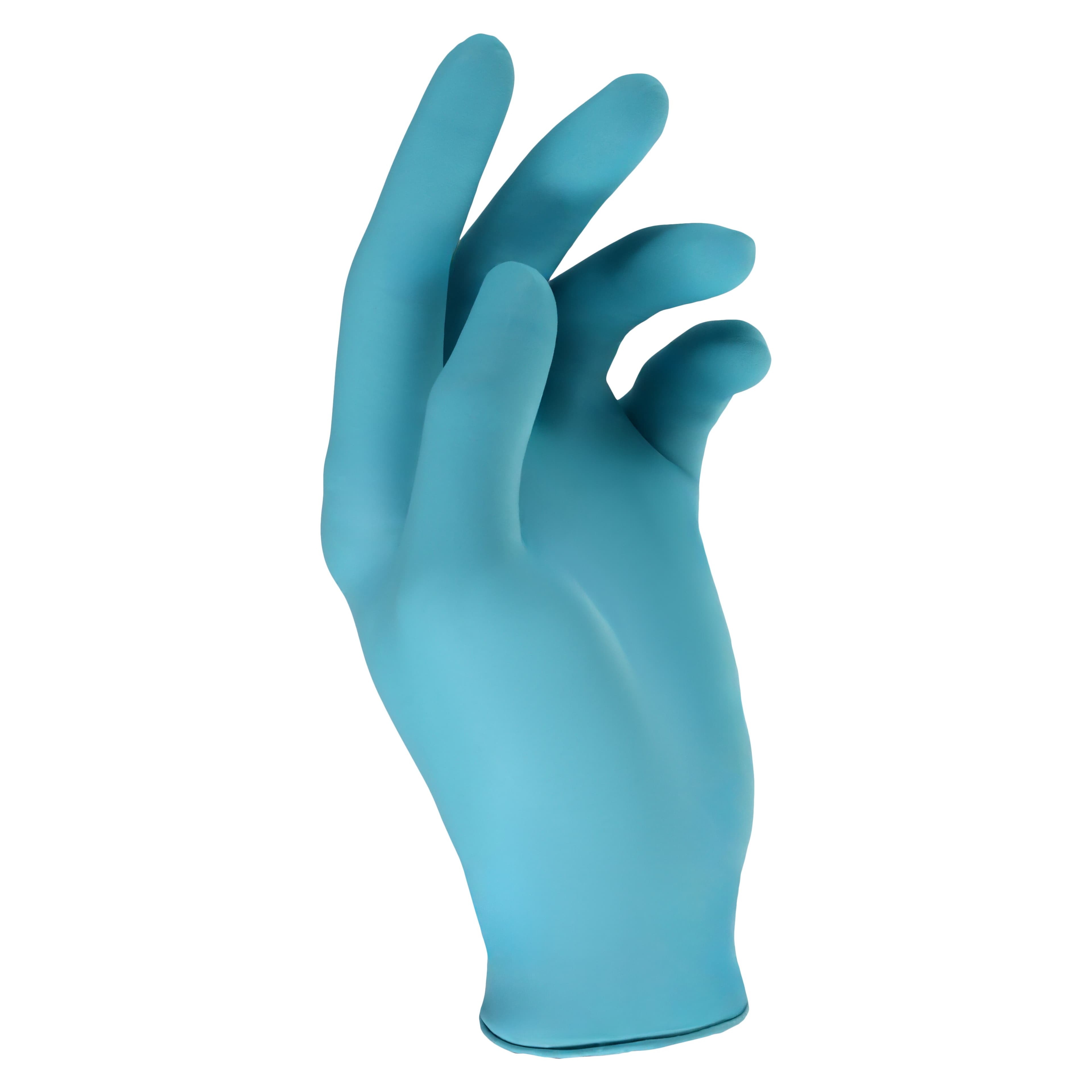 True Comfort® Blu Polychloroprene Exam Gloves, Powder Free, Latex Free, Non-Sterile, Extra Small, Ocean Blue, 100/Box, TCB100XS thumbnail 3