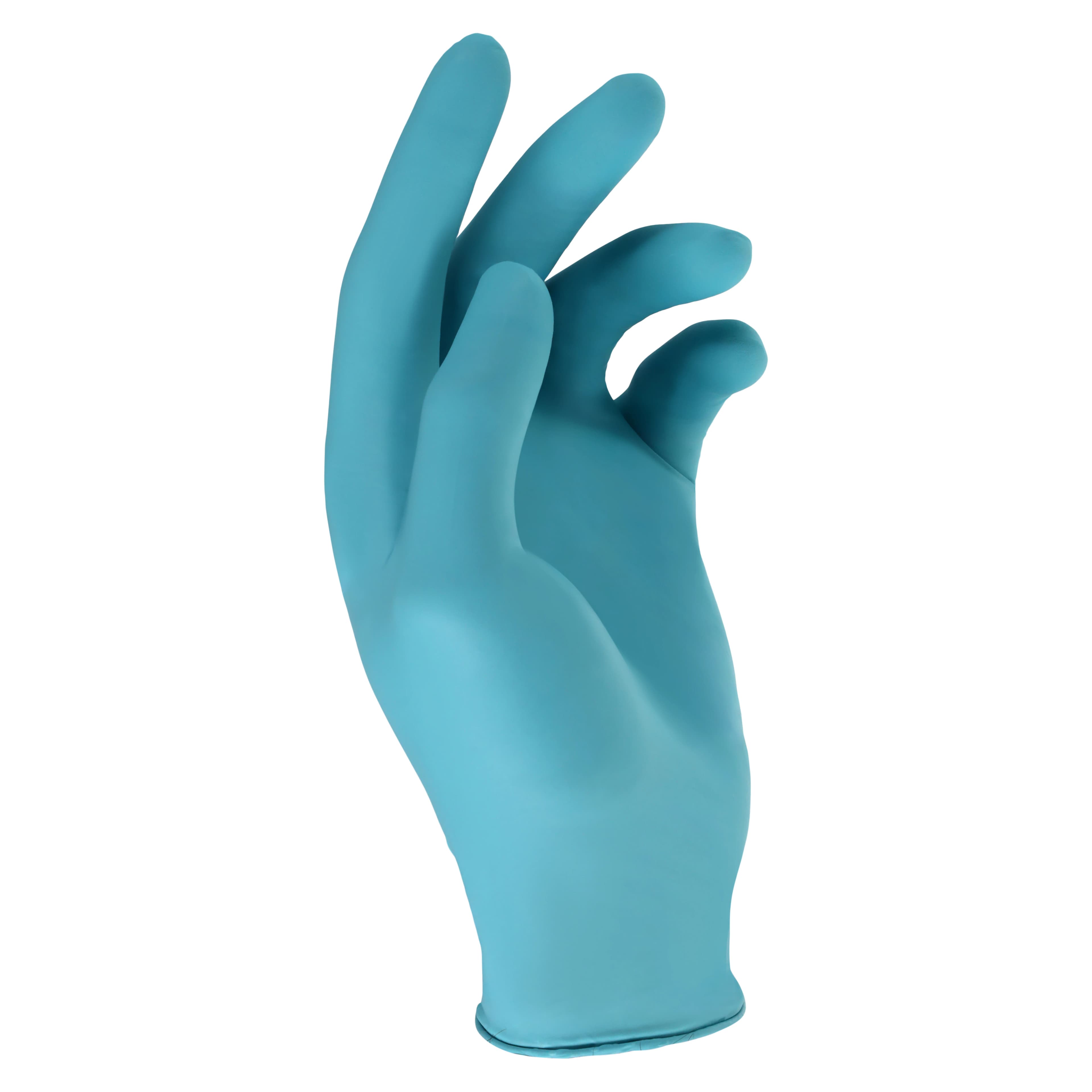 True Comfort Blu Polychloroprene Exam Gloves, Powder Free, Latex Free, Non-Sterile, Small, Ocean Blue, 100/Box, TCB100S thumbnail 2