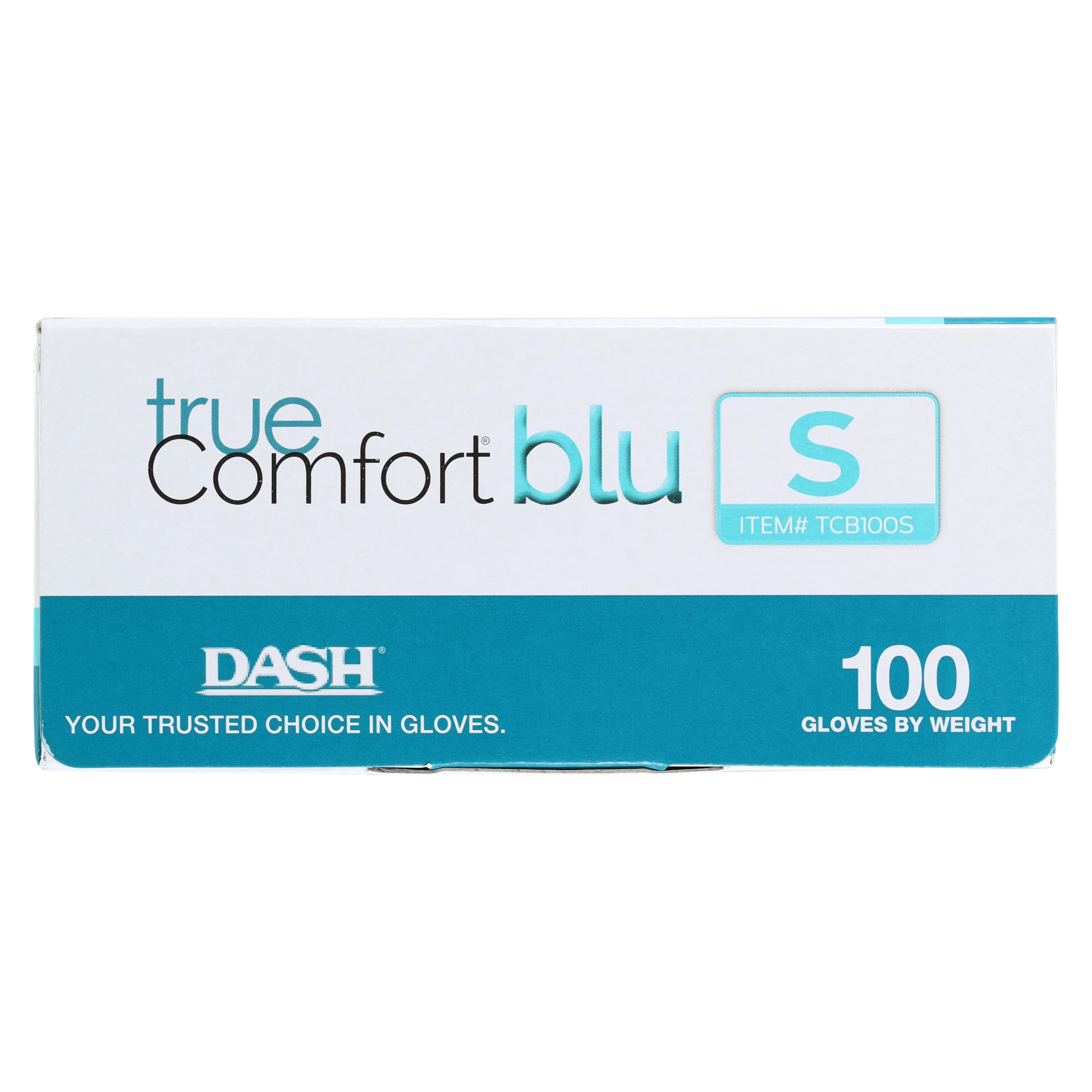 True Comfort Blu Polychloroprene Exam Gloves, Powder Free, Latex Free, Non-Sterile, Small, Ocean Blue, 100/Box, TCB100S thumbnail 5