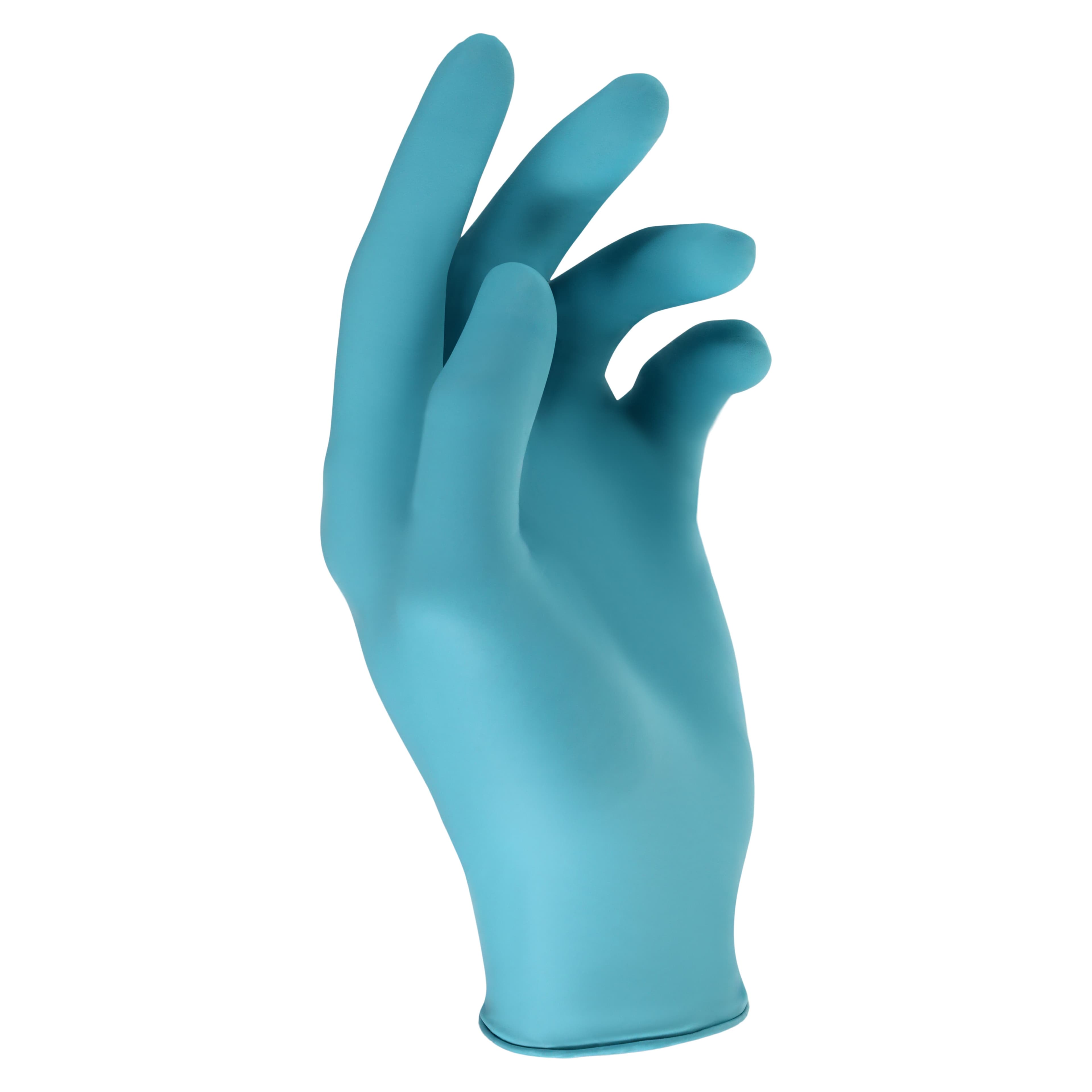 True Comfort Blu Chloroprene Exam Gloves, Powder Free, Non-Sterile, Large, Ocean Blue, 100/Box, TCB100L thumbnail 2