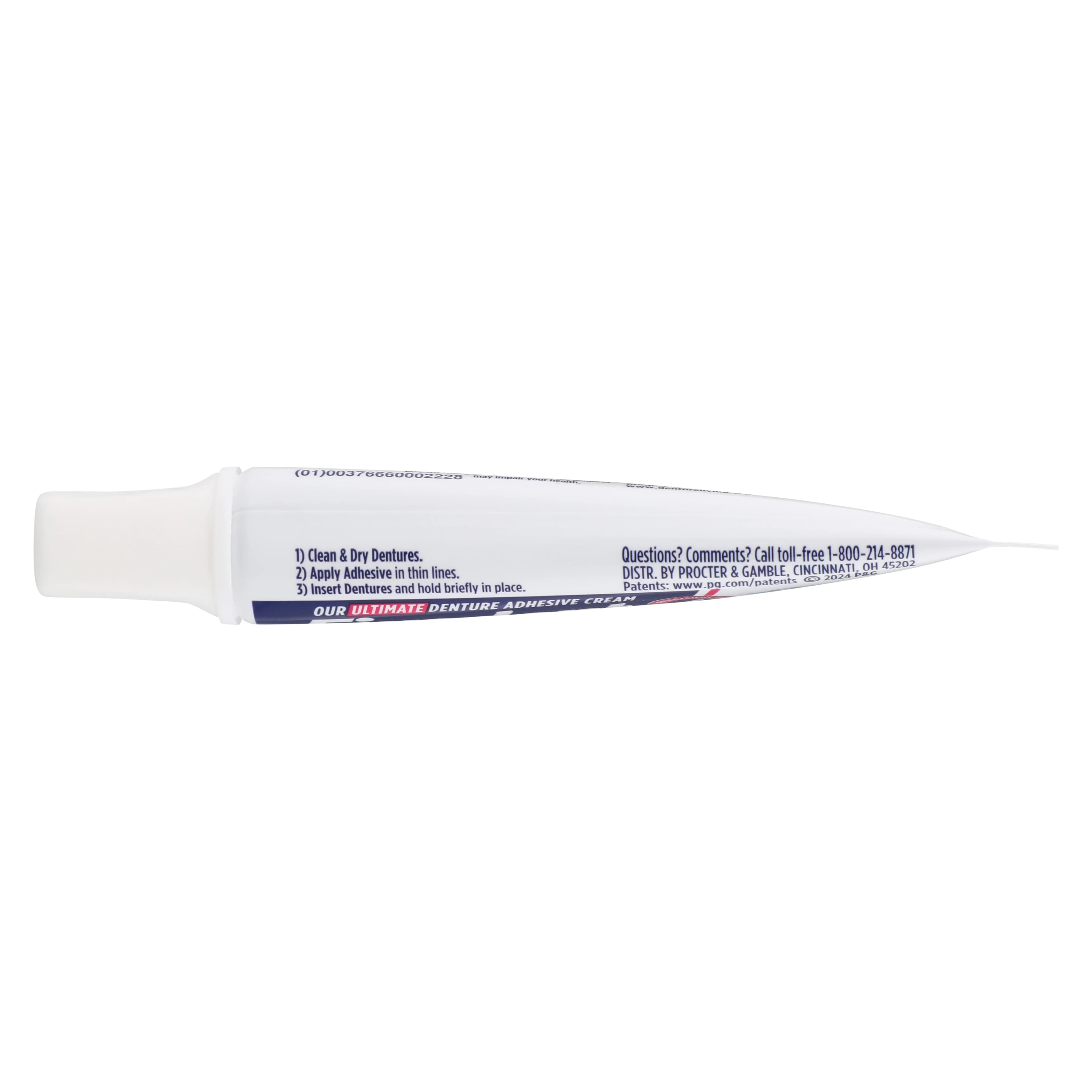 Fixodent Professional Ultimate Denture Adhesive Cream, 0.35 oz Tube, 50/Case thumbnail 5